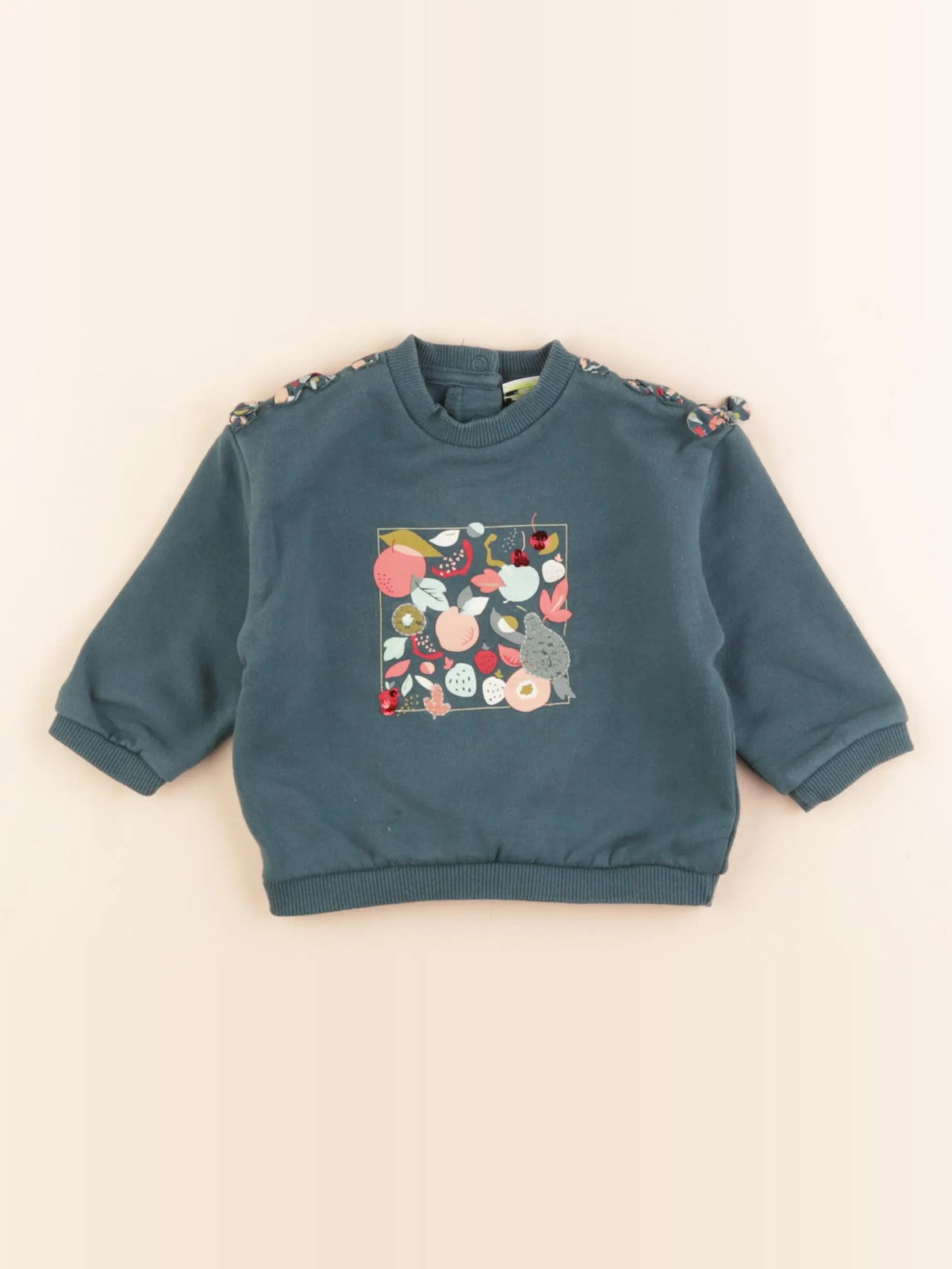 Tape à l'oeil - sweat vert - 9 mois