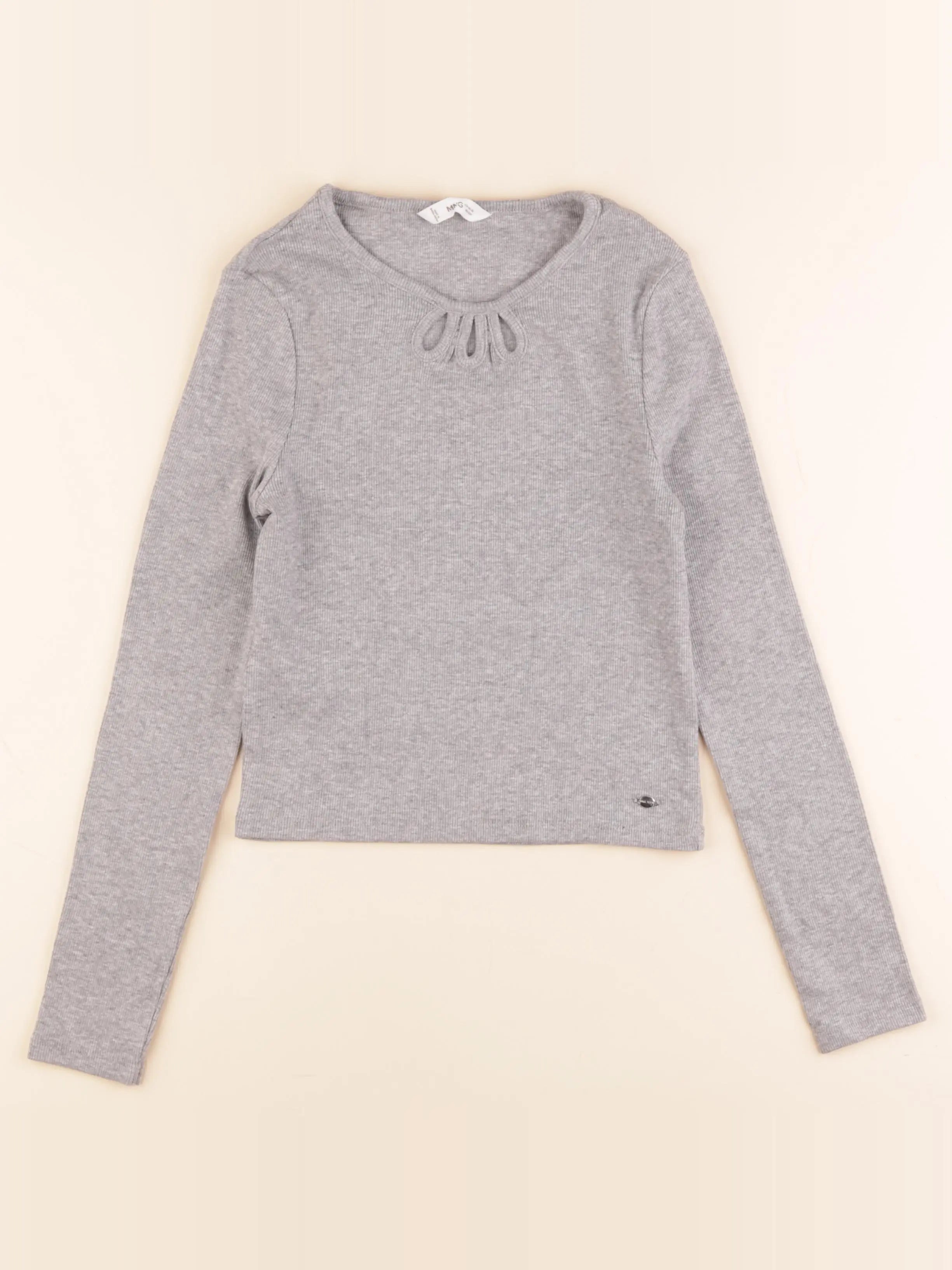 Mango - tee-shirt gris - 13/14 ans
