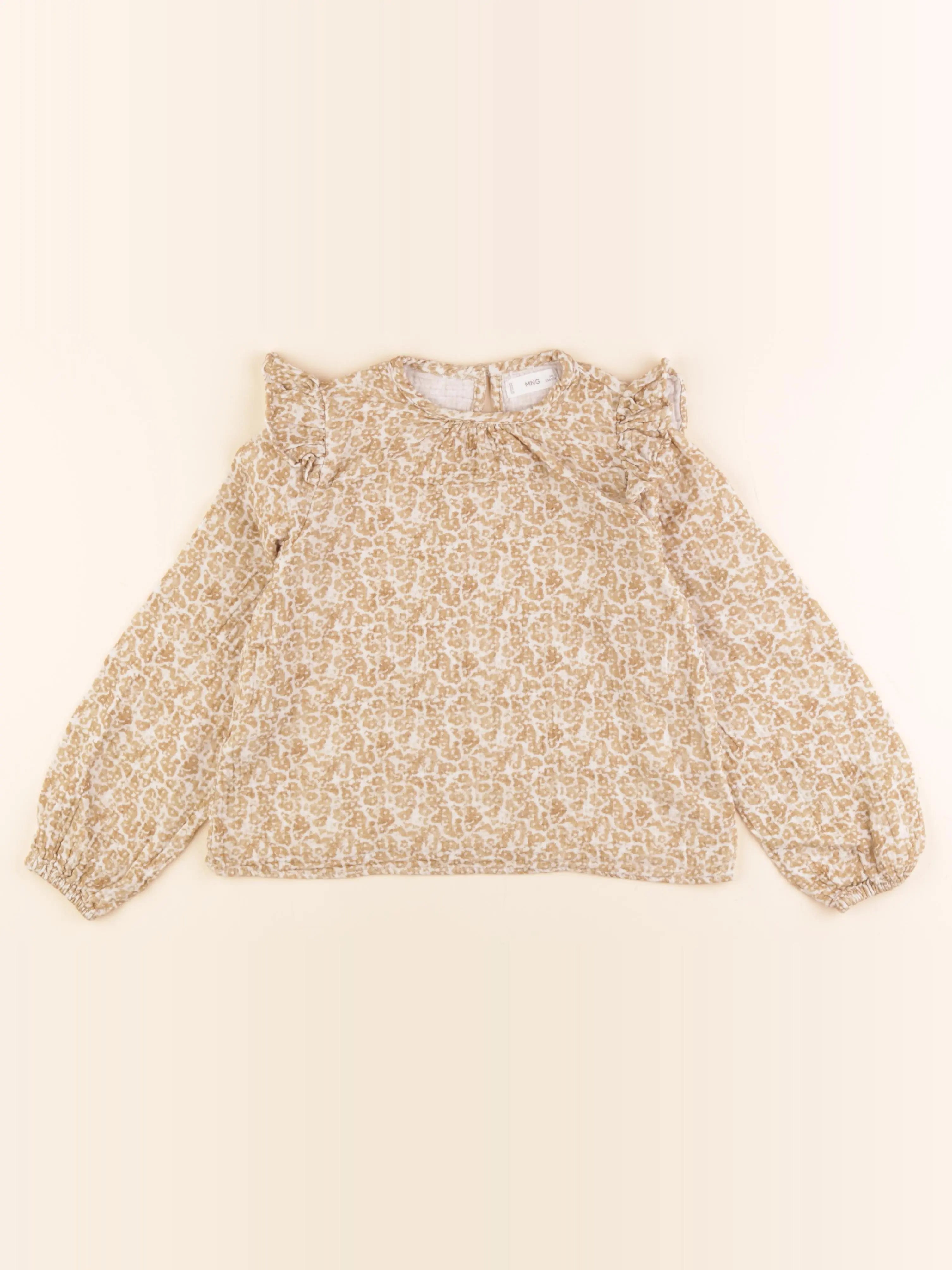 Mango - blouse marron - 9 ans