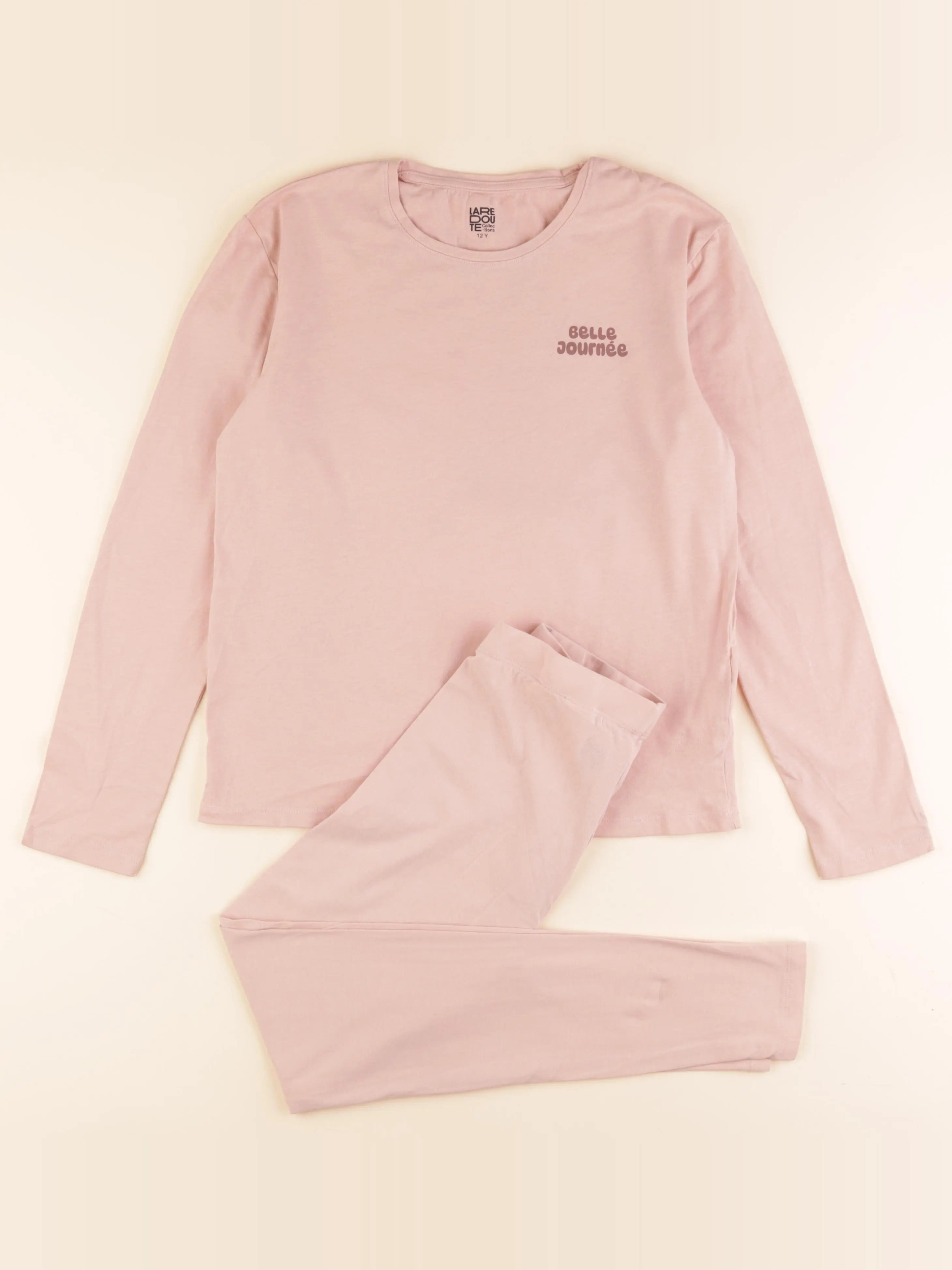 La Redoute - pyjama coton rose - 12 ans