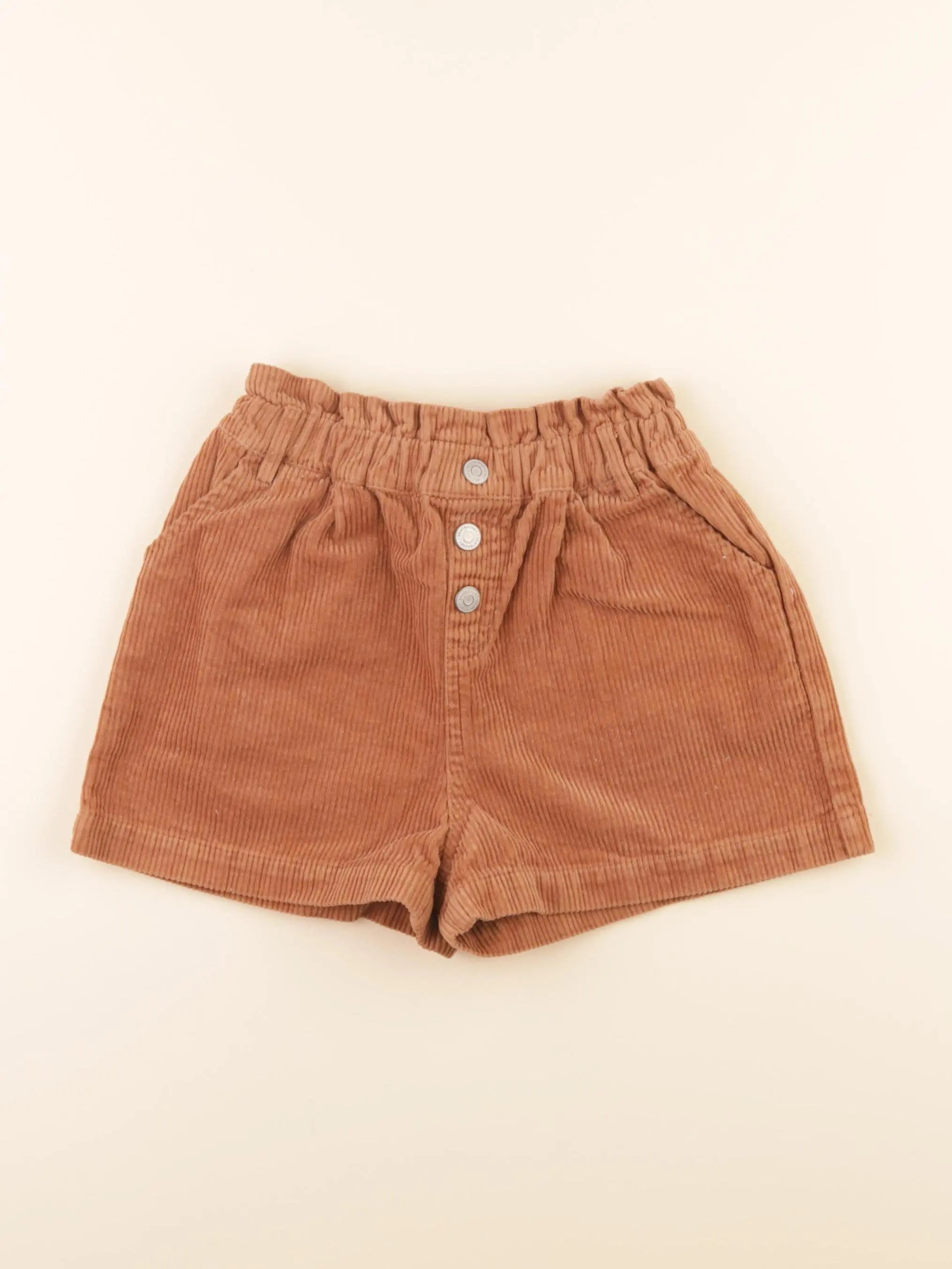 Vertbaudet - short marron - 7 ans