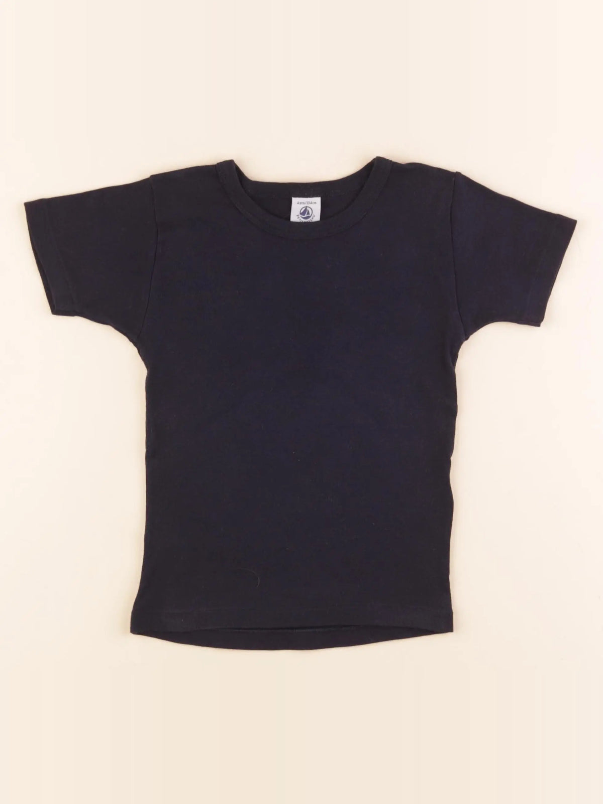 Petit Bateau - tee-shirt bleu - 4 ans