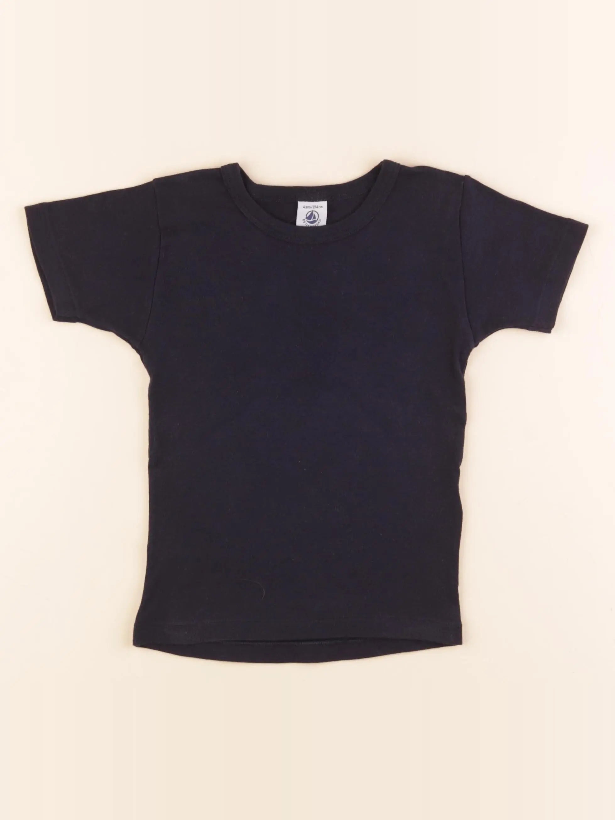 Petit Bateau - tee-shirt bleu - 4 ans