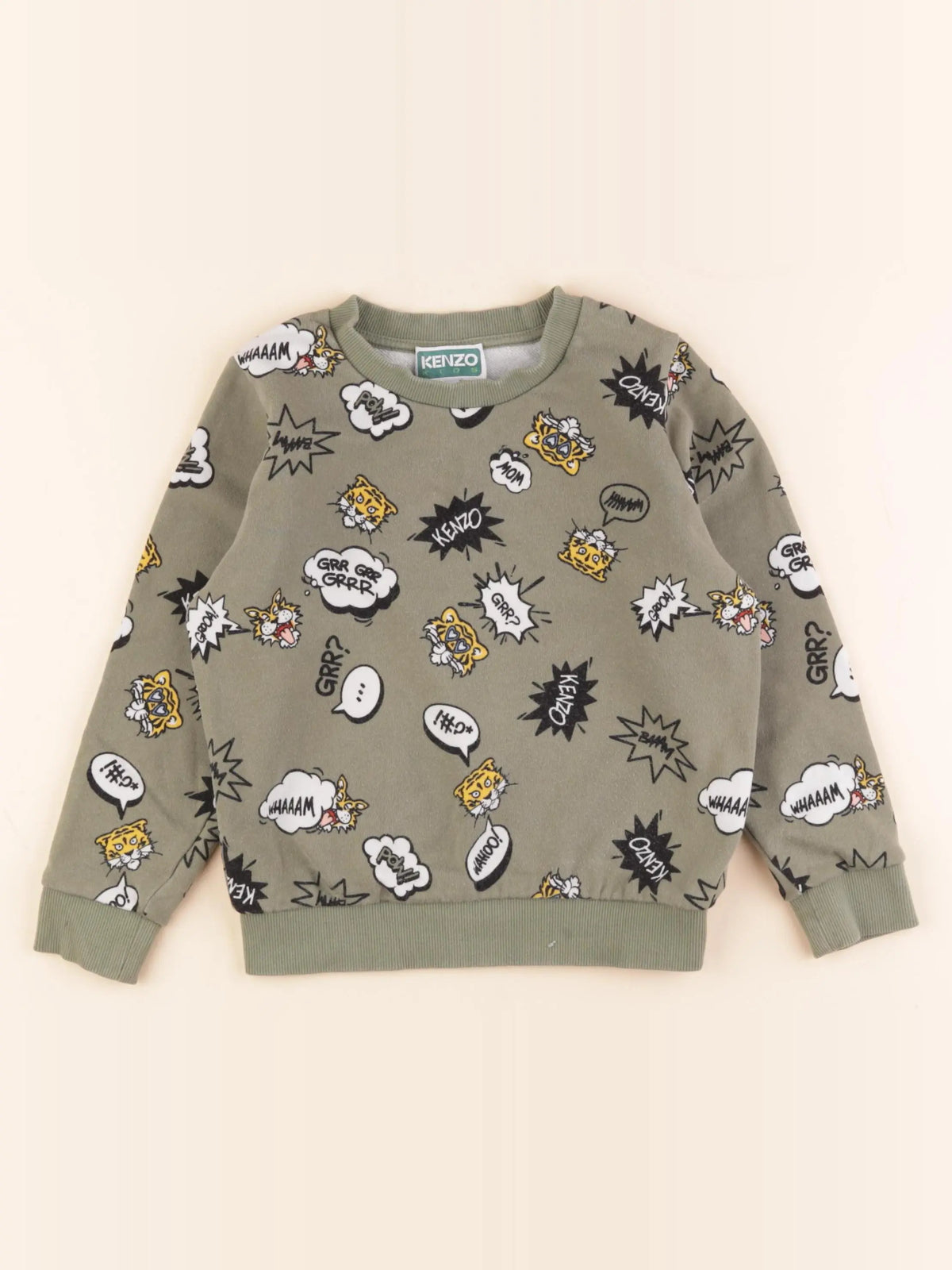 Kenzo - sweat vert - 6 ans