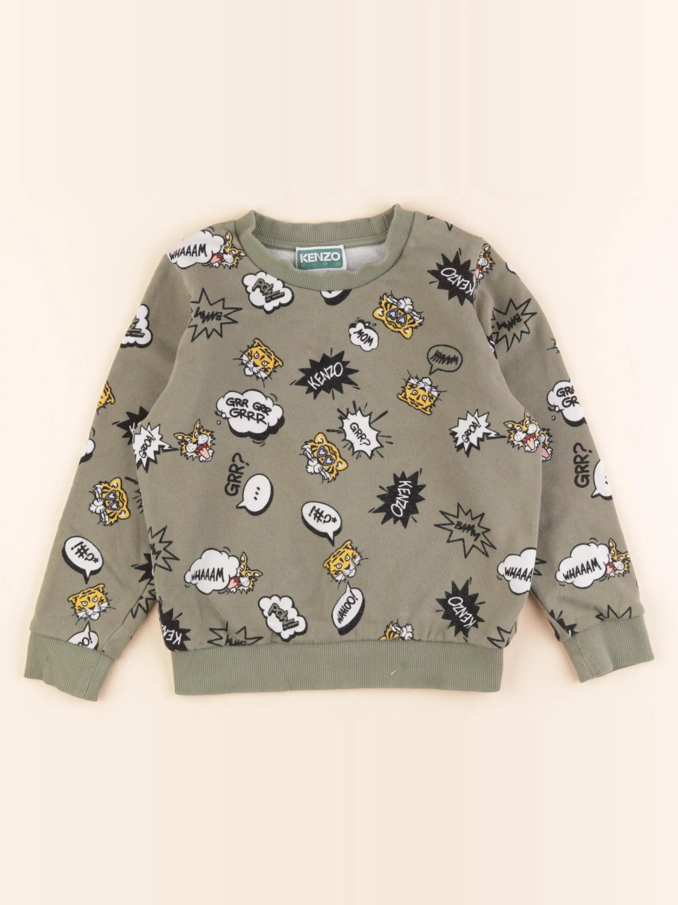Kenzo - sweat vert - 6 ans