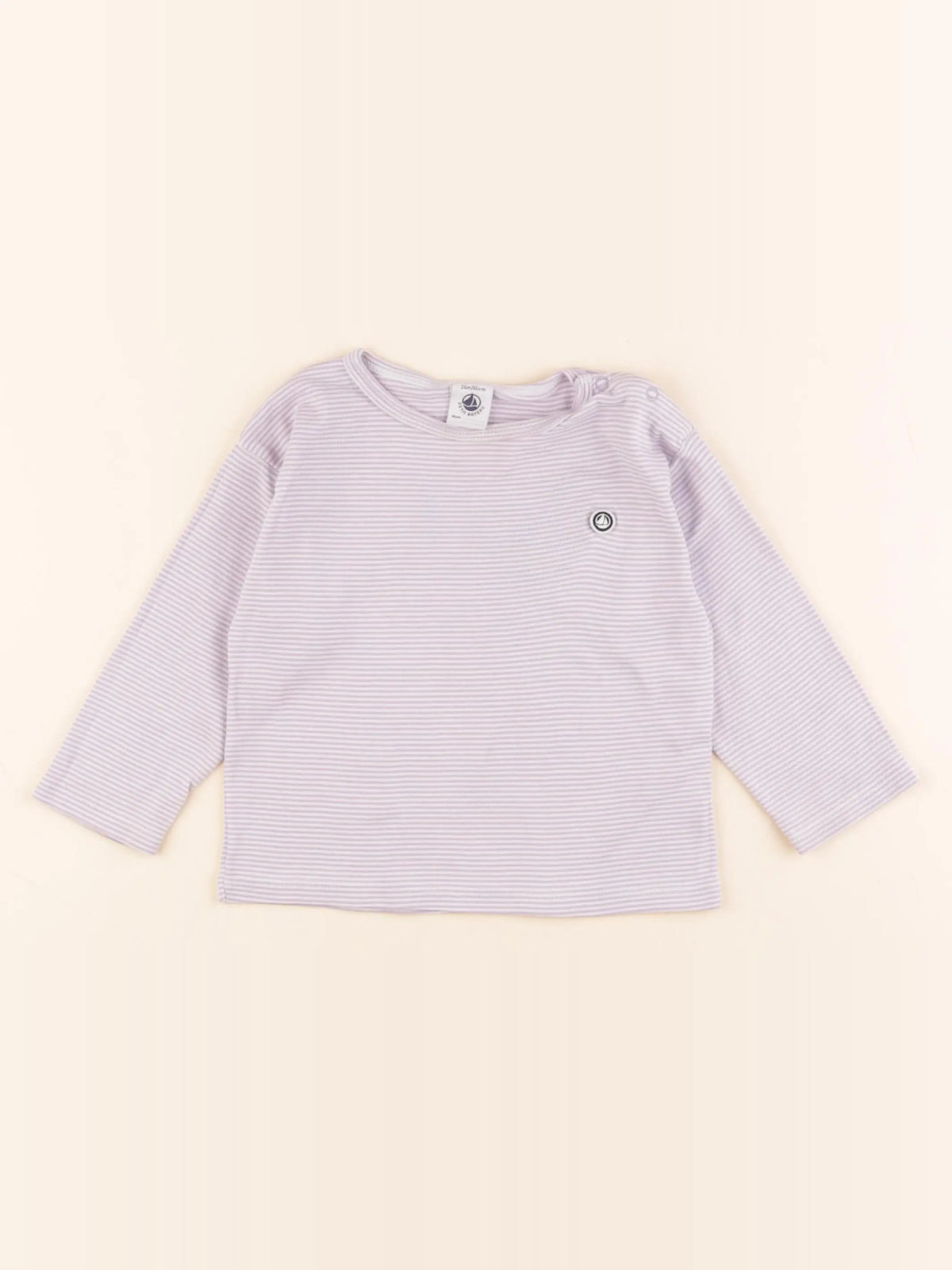 Petit Bateau - maillot de corps violet - 24 mois