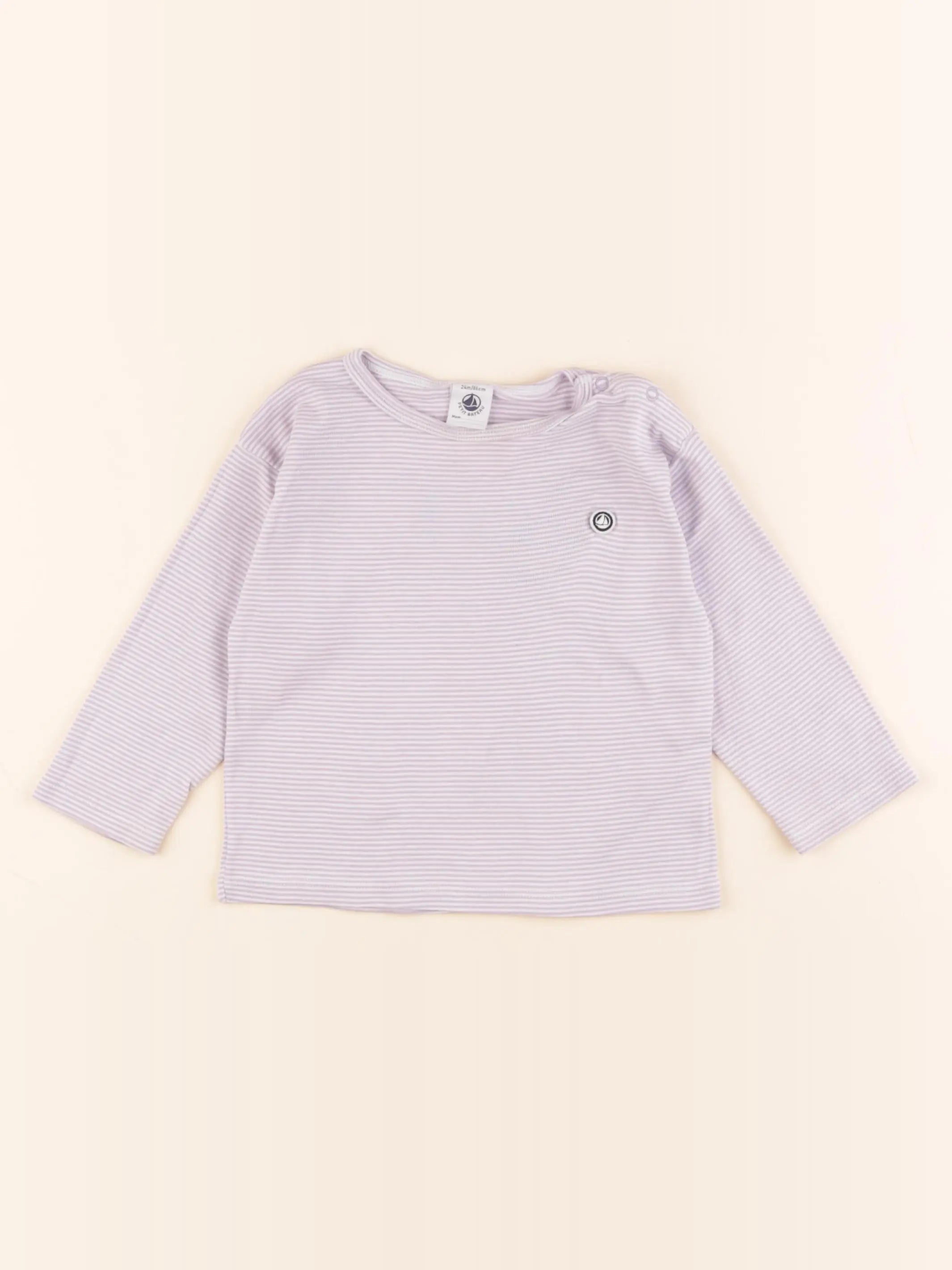 Petit Bateau - maillot de corps violet - 24 mois