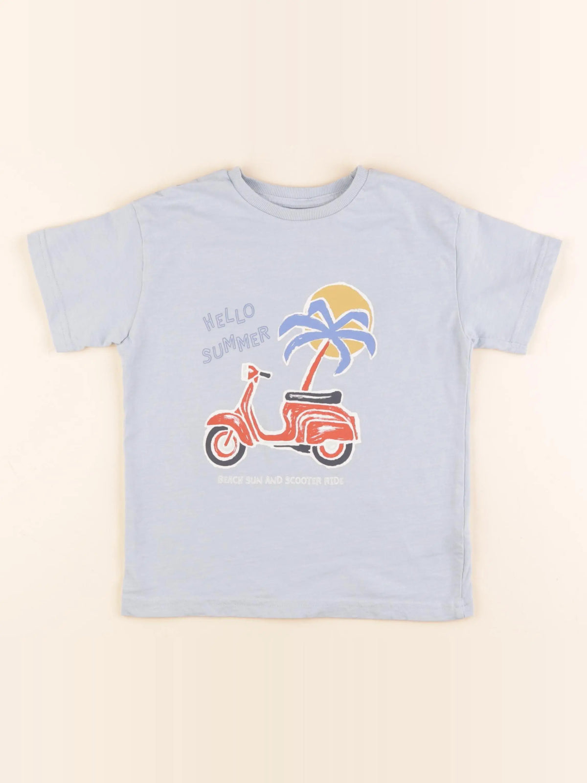 Vertbaudet - tee-shirt bleu - 6 ans