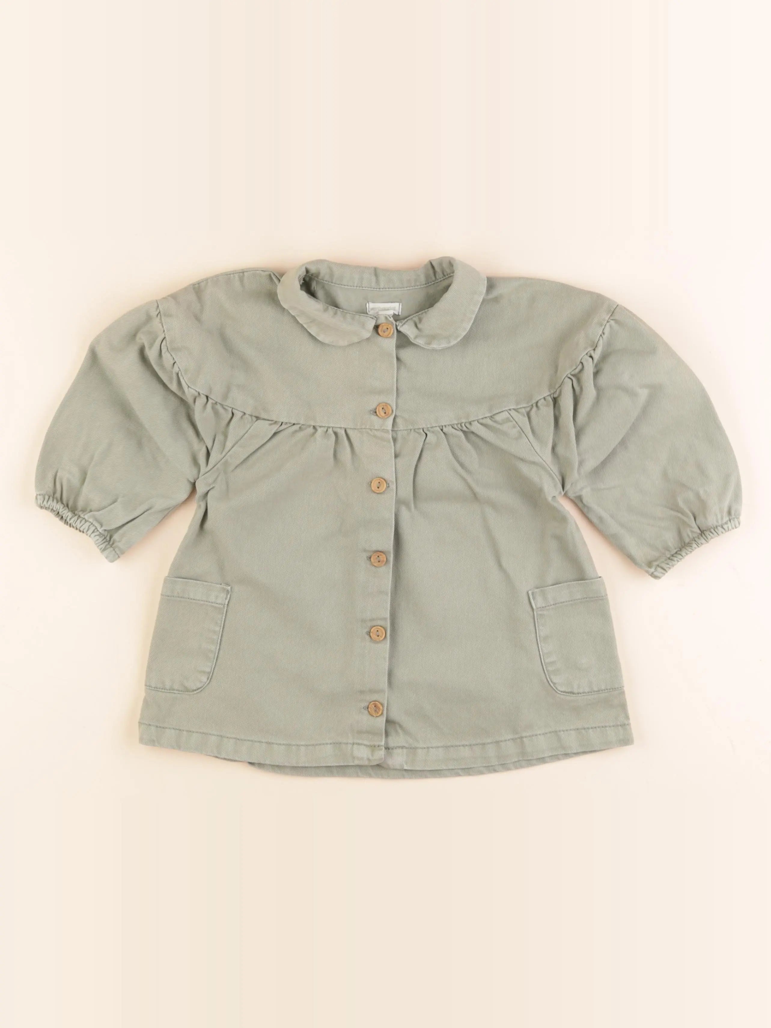 Vertbaudet - robe vert - 24 mois