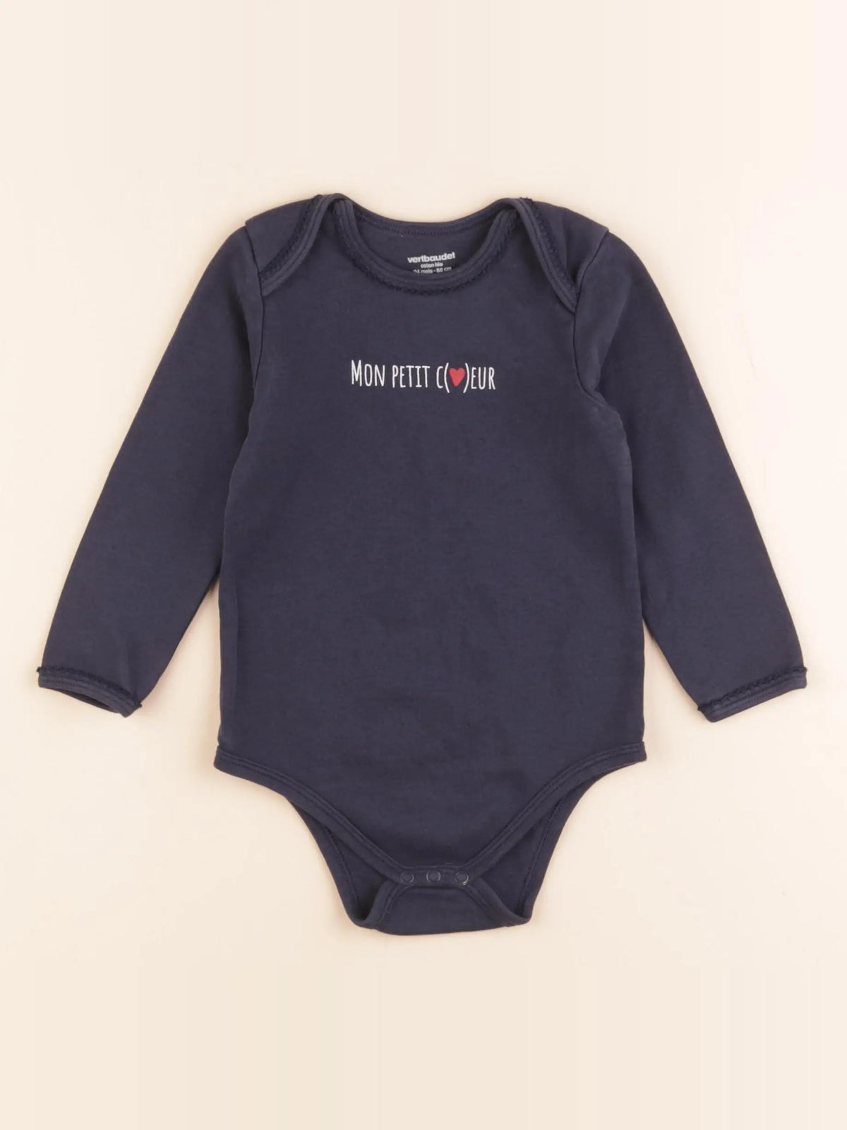 Vertbaudet - body bleu - 24 mois