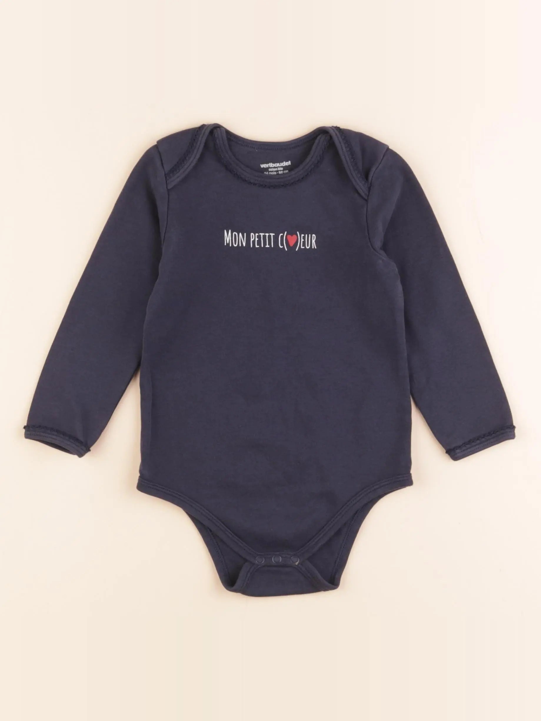 Vertbaudet - body bleu - 24 mois