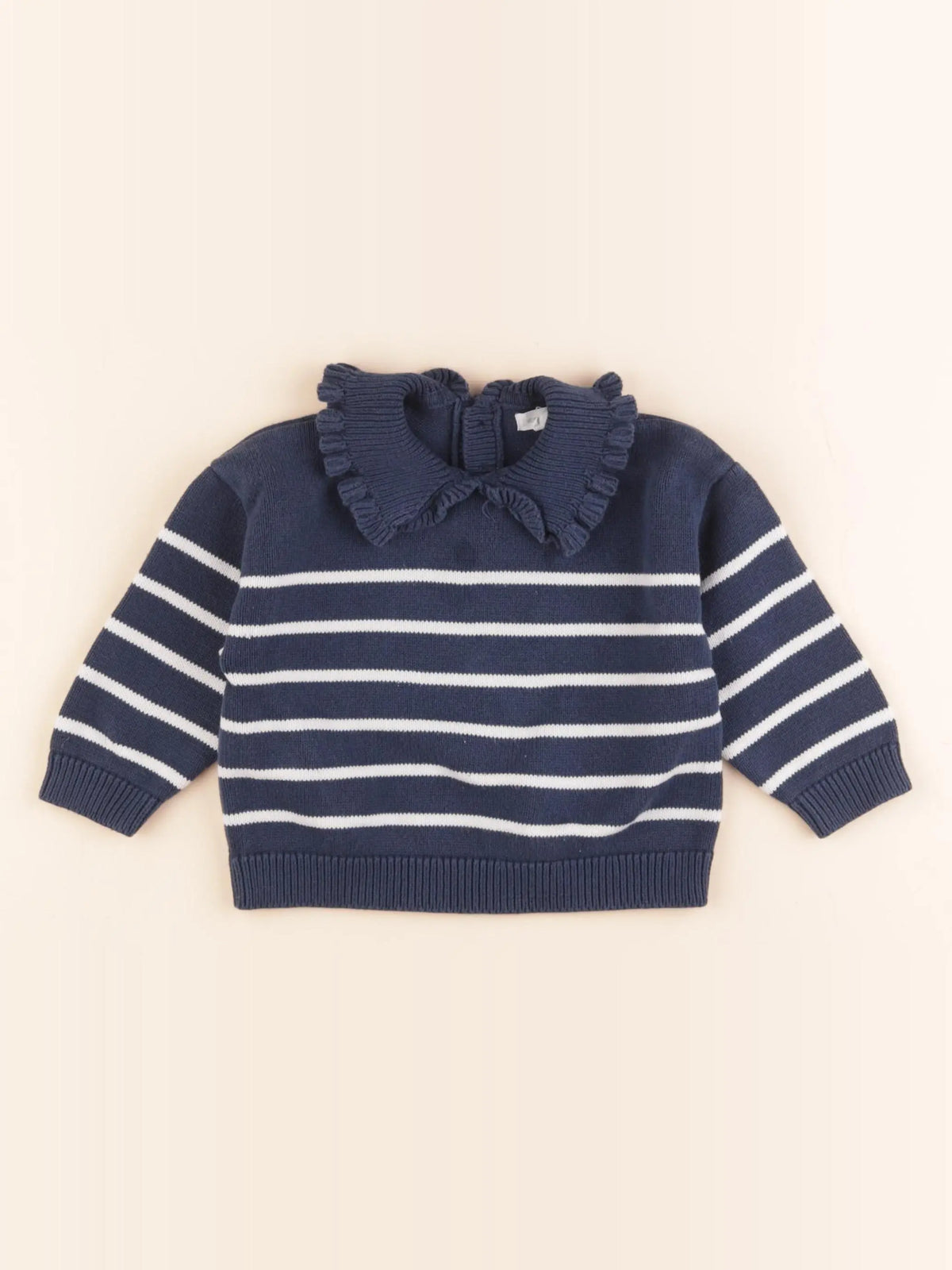 Vertbaudet - pull bleu - 18 mois