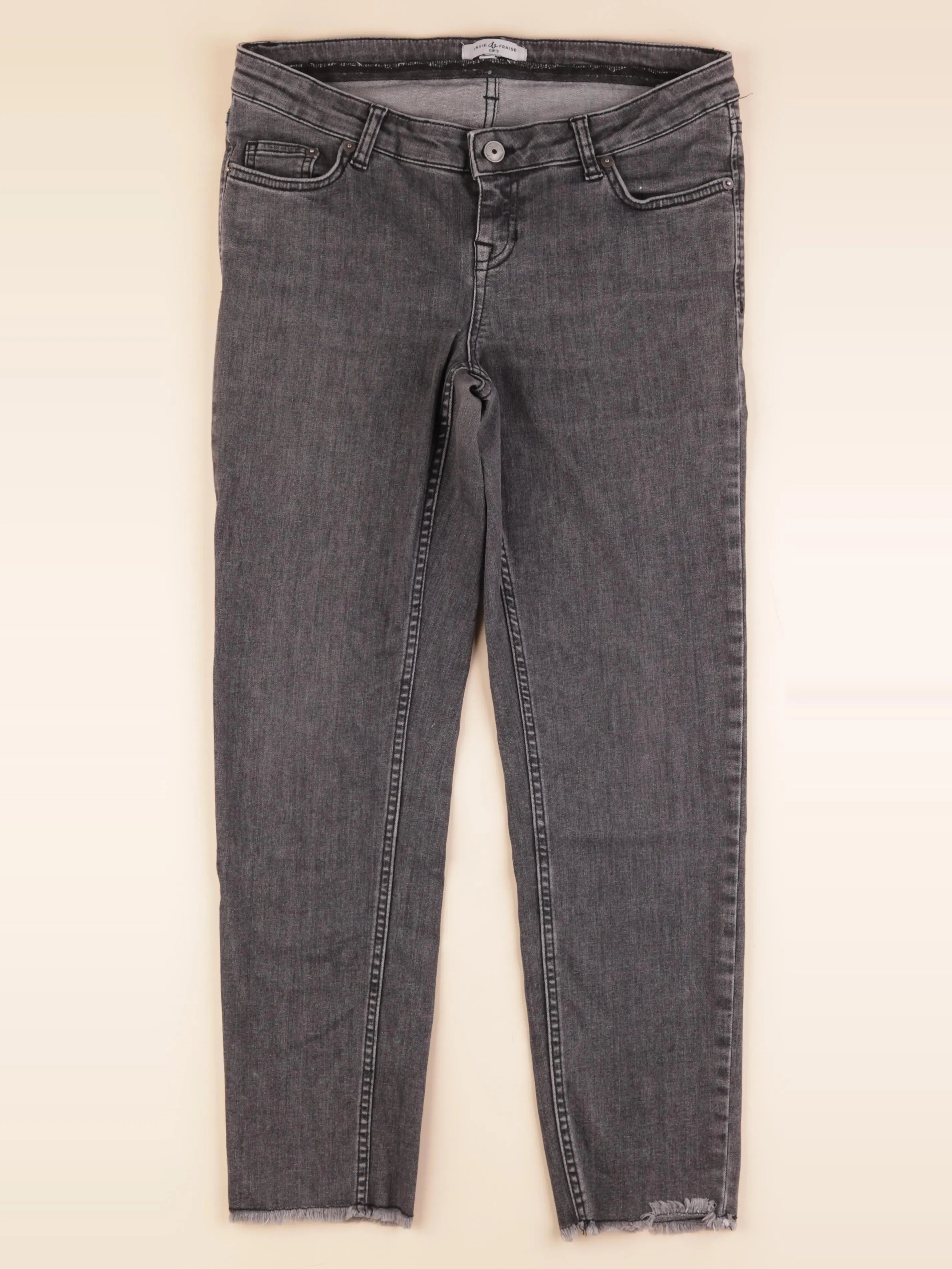 Envie de fraise - jean grossesse gris - 36
