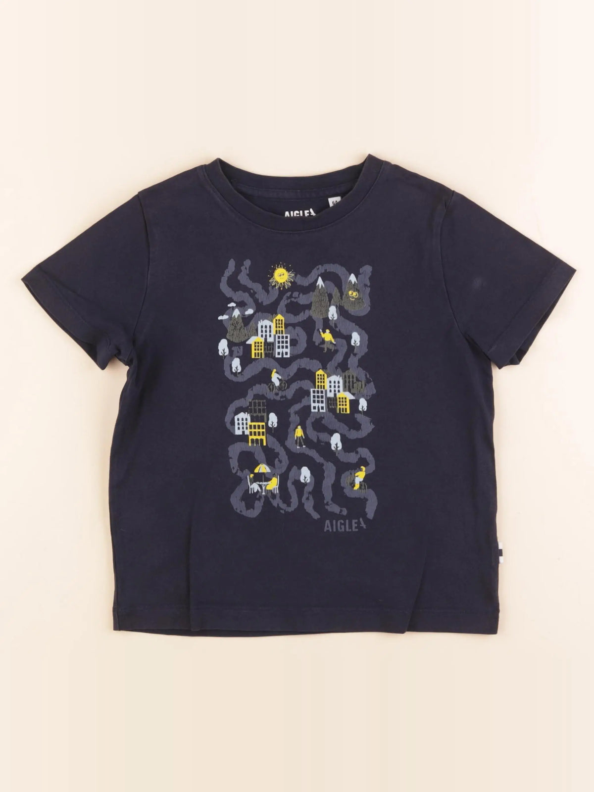 Aigle - tee-shirt bleu - 6 ans