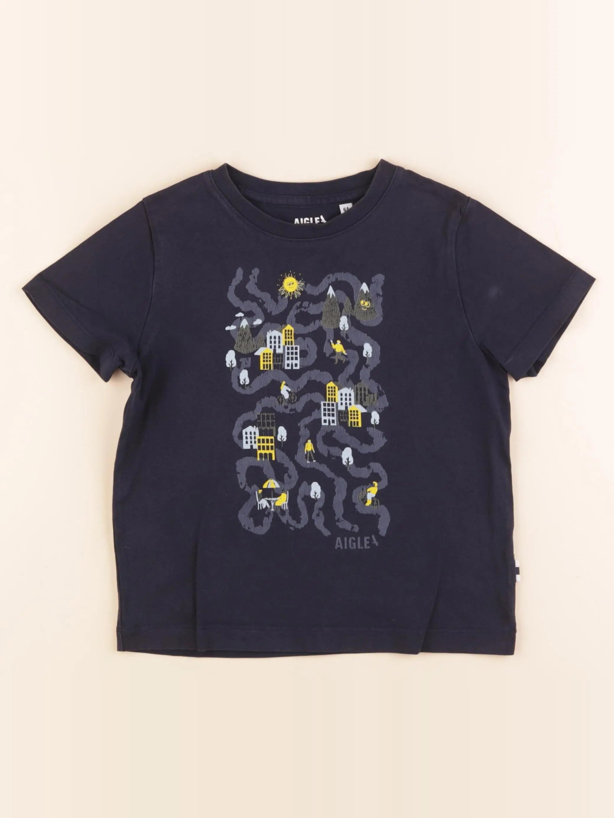 Aigle - tee-shirt bleu - 6 ans