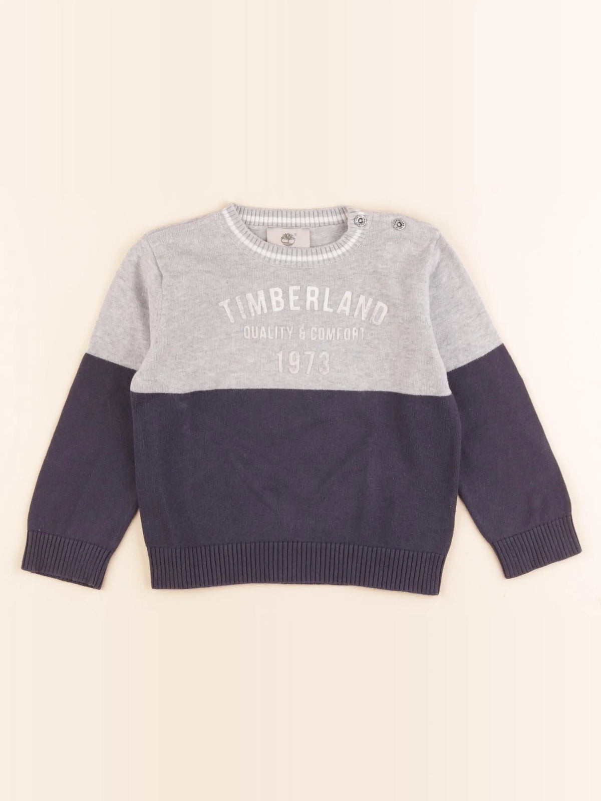 Timberland - pull gris, bleu - 3 ans