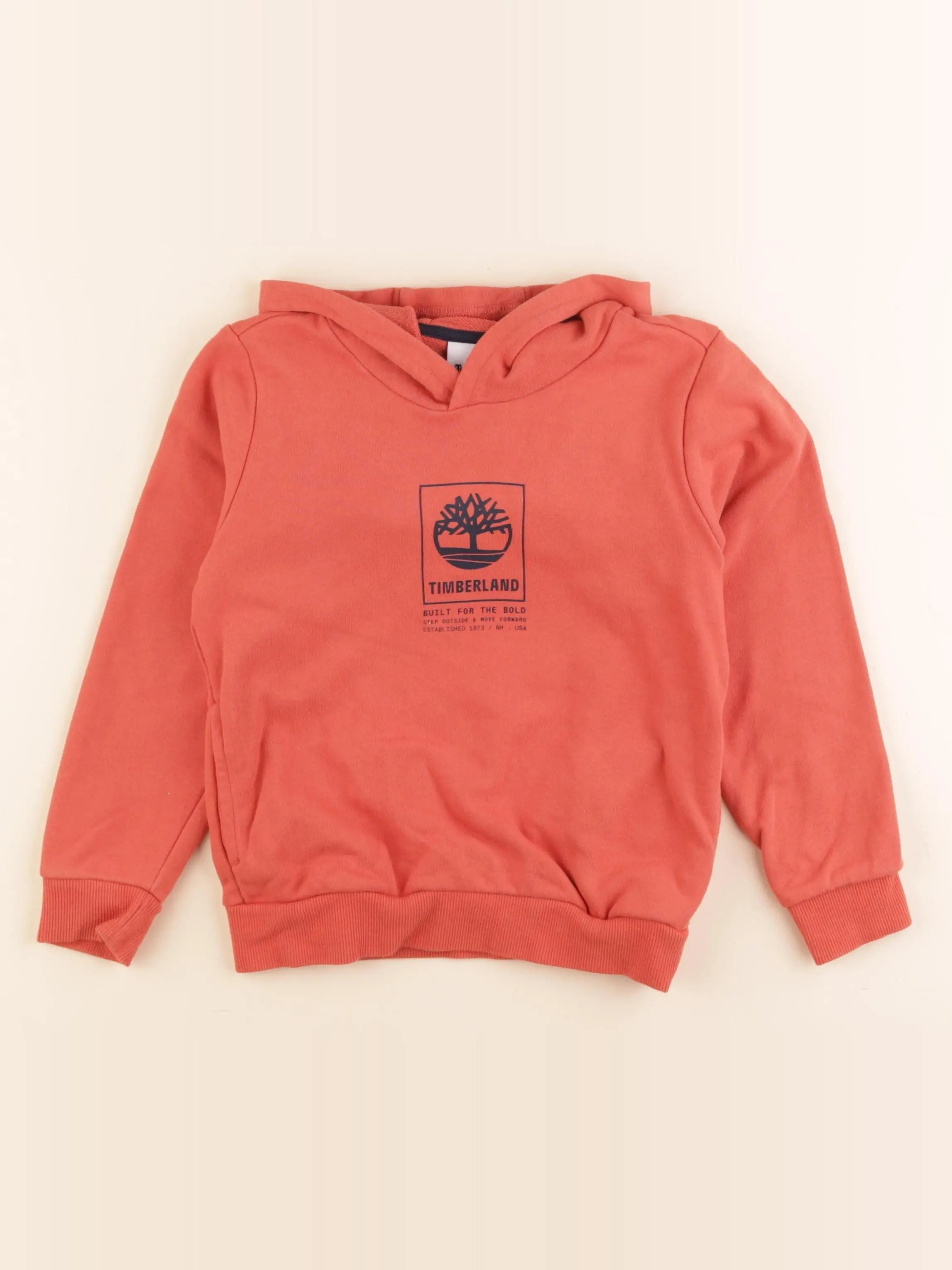 Timberland - sweat orange - 6 ans