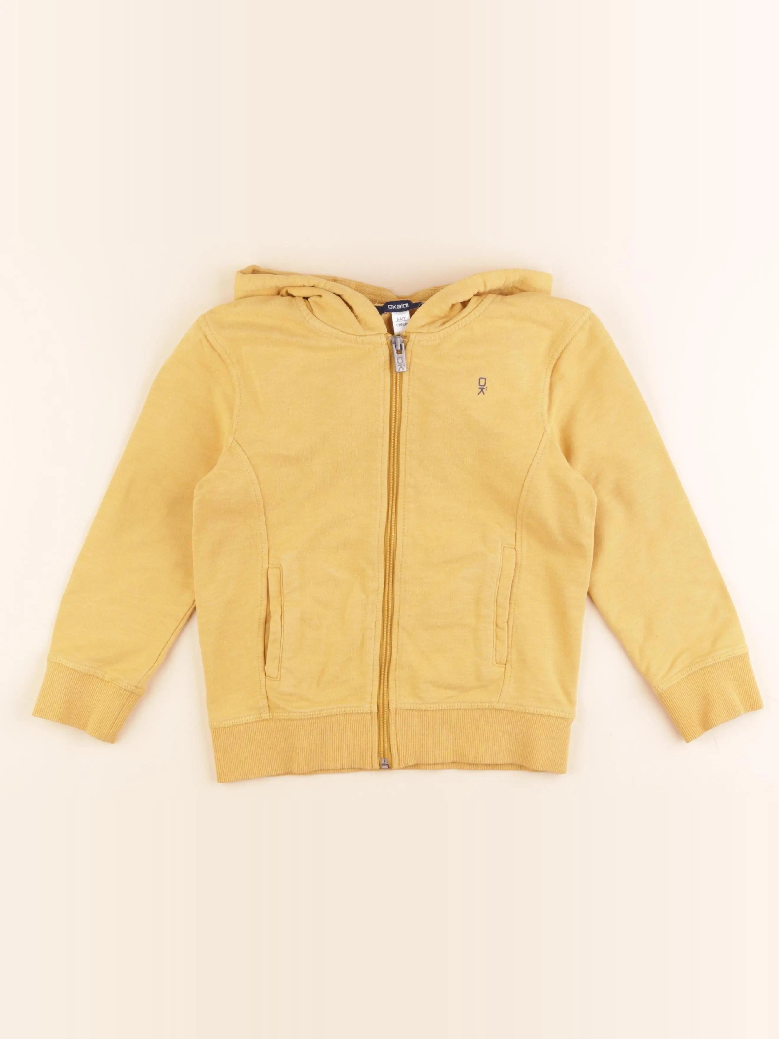 Okaidi - sweat jaune - 6 ans