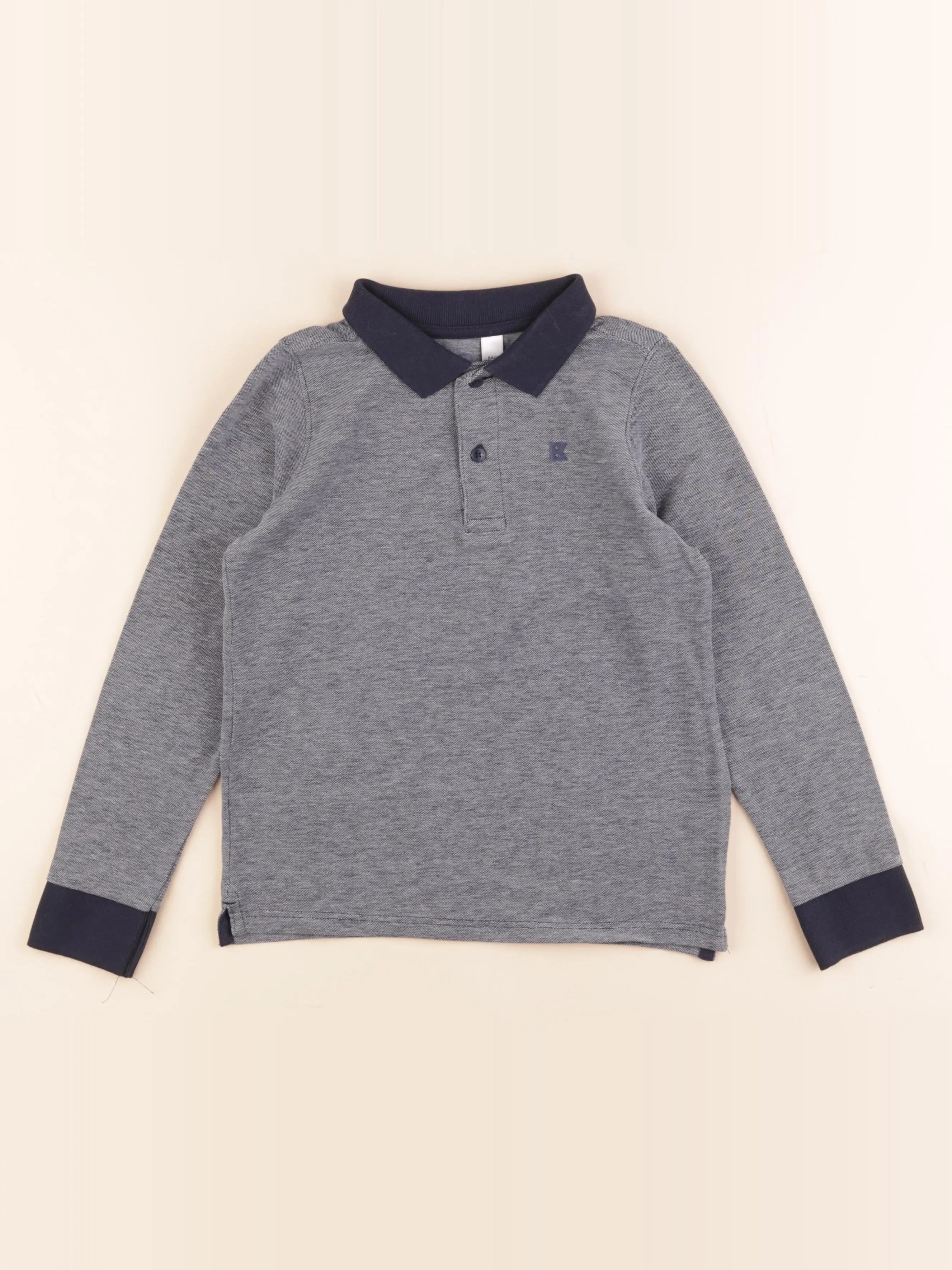 Okaidi - polo bleu - 8 ans