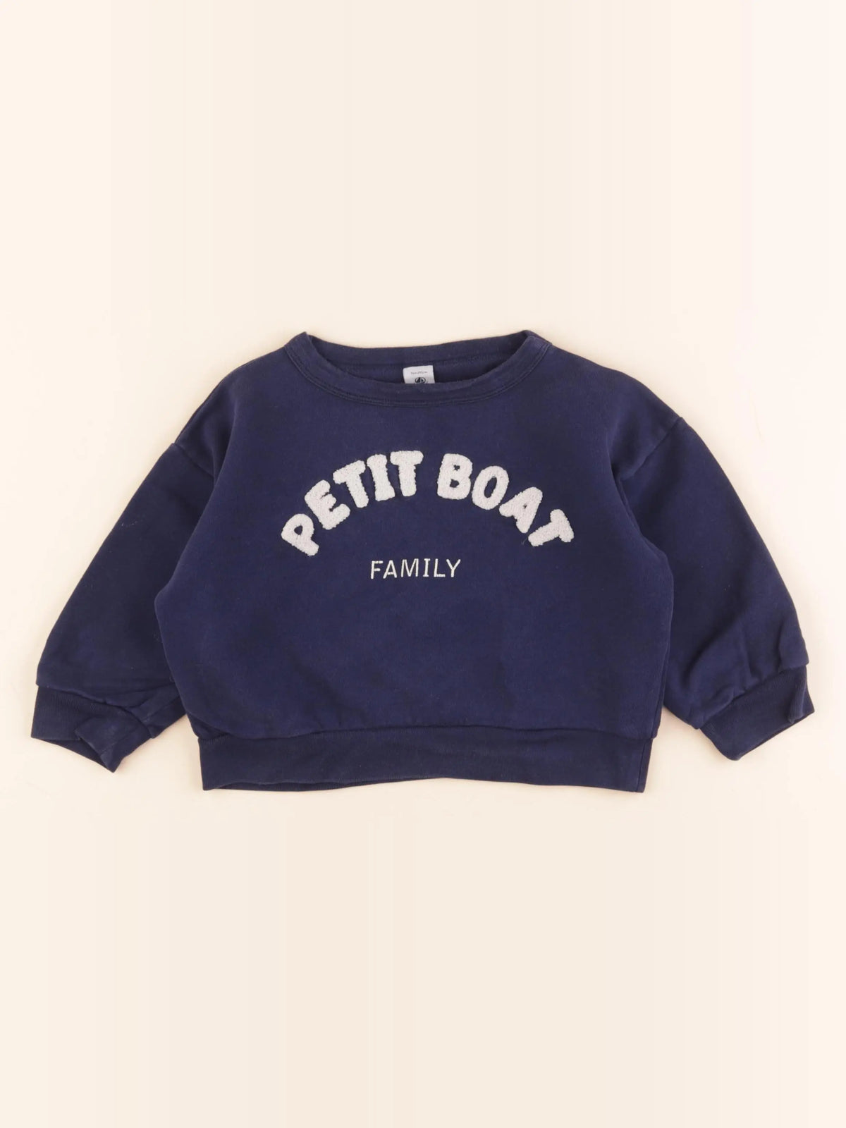 Petit Bateau - sweat bleu - 3 ans