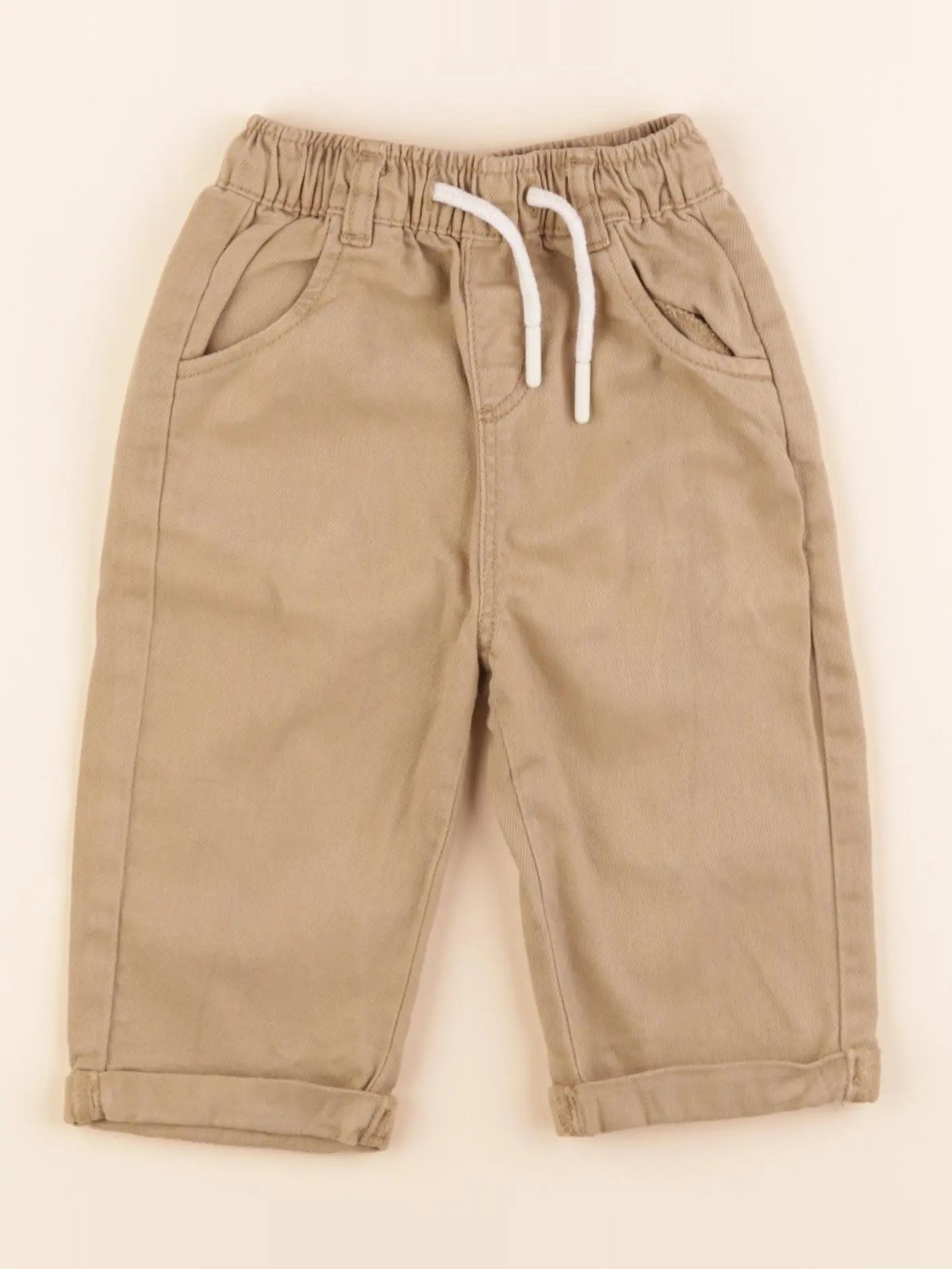 Vertbaudet - pantalon marron - 9 mois