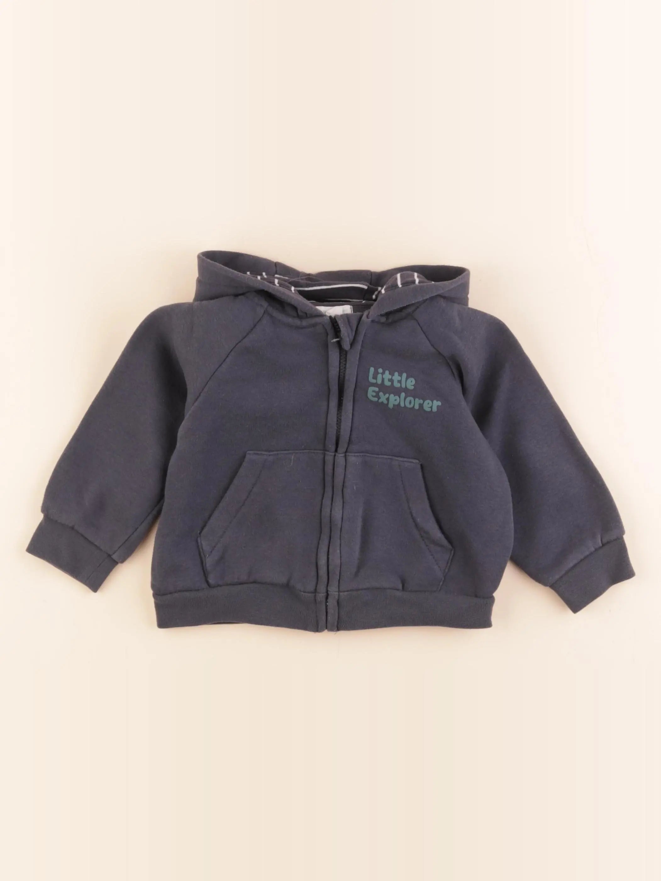 Vertbaudet - sweat bleu - 18 mois