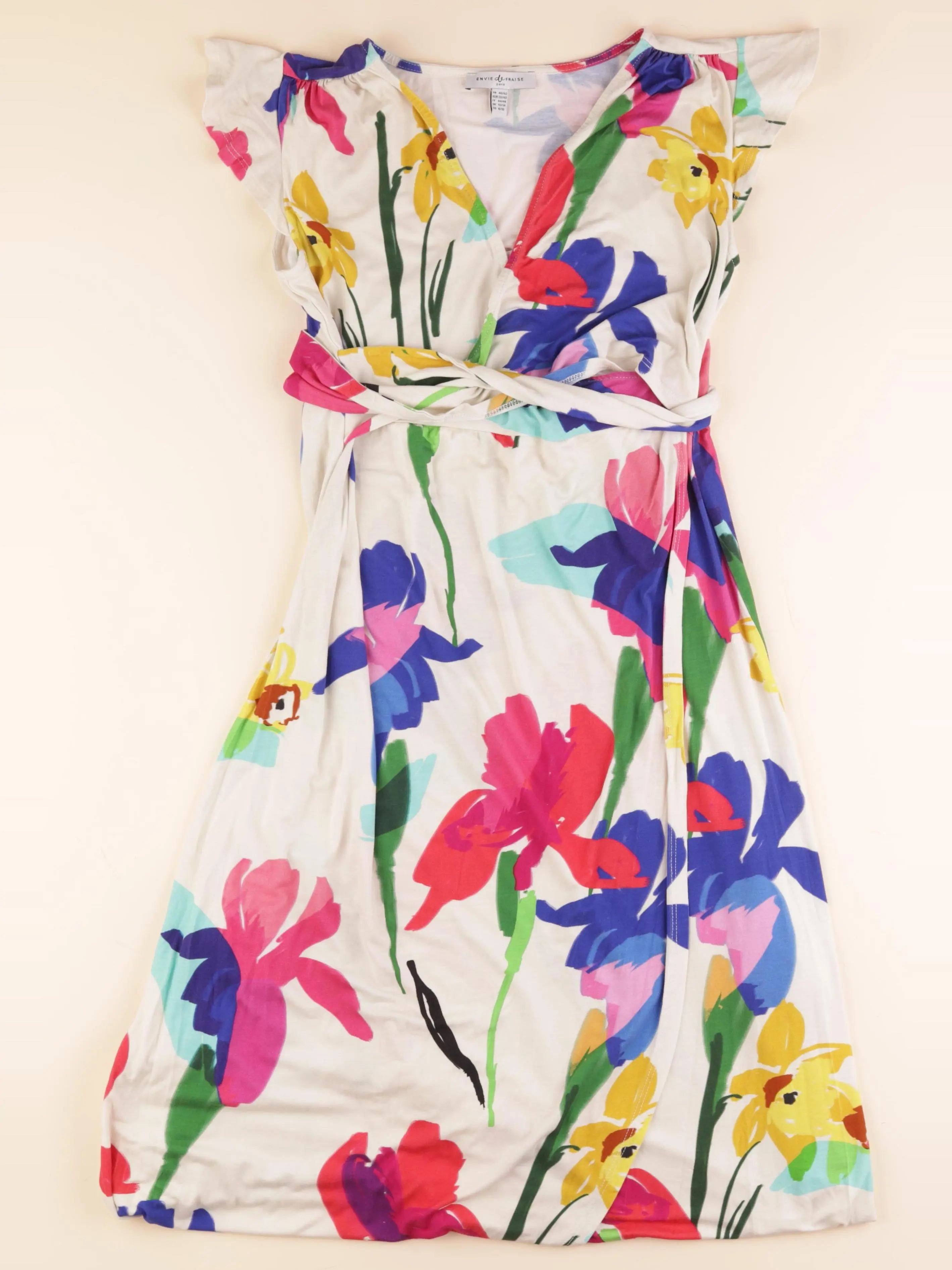 Envie de fraise - robe grossesse, allaitement beige - 40 à 42