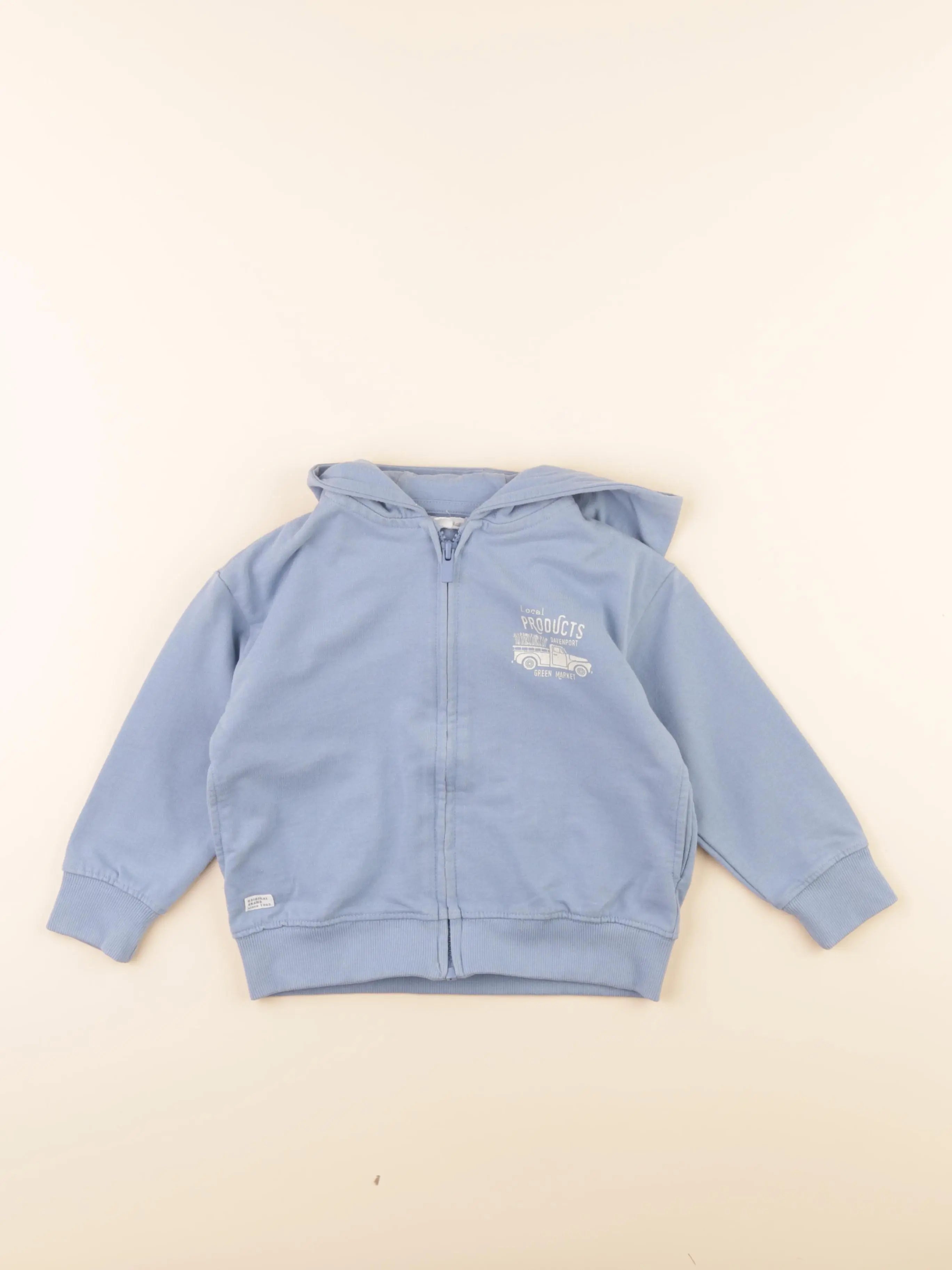 Vertbaudet - sweat bleu - 4 ans