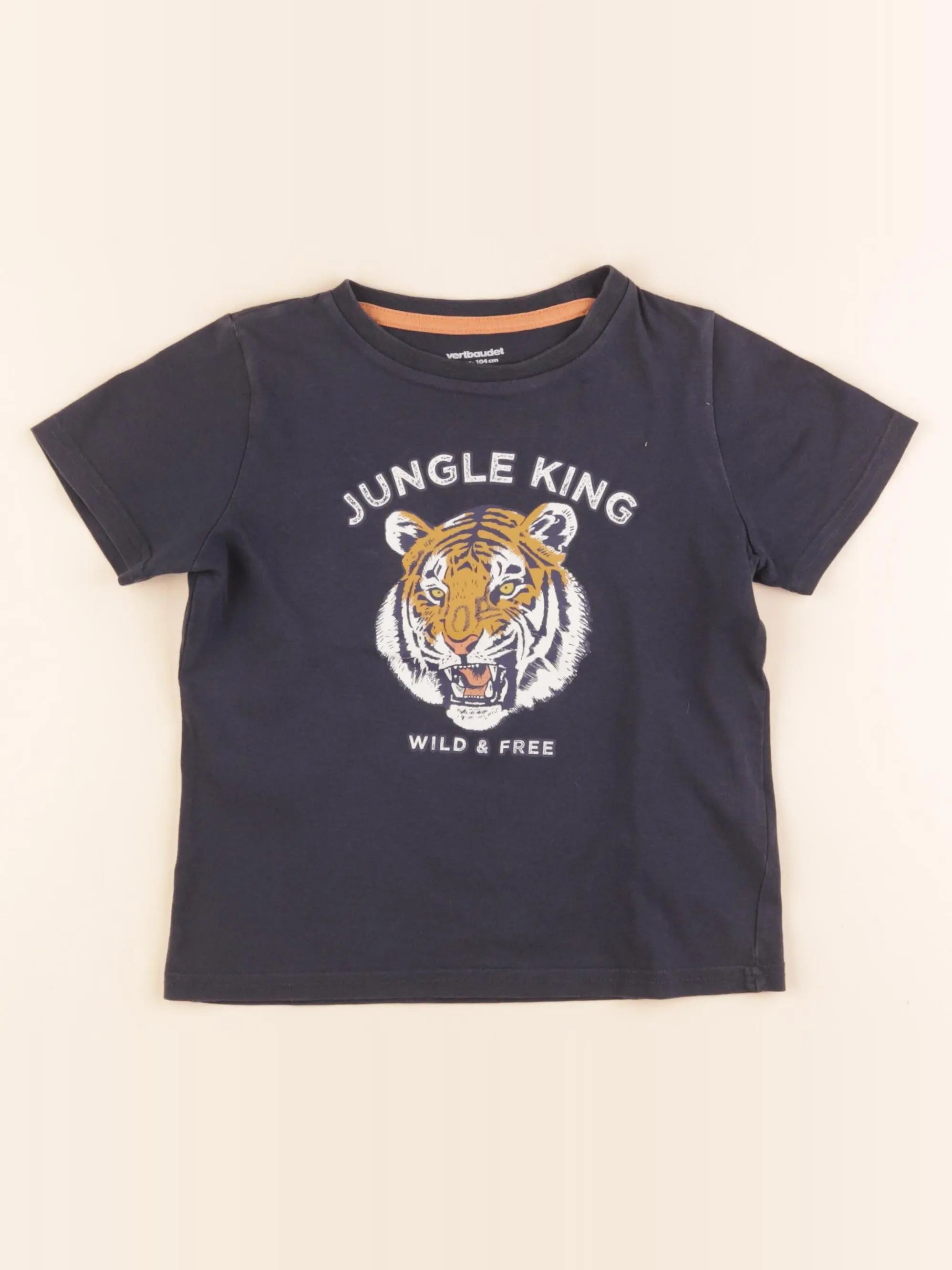 Vertbaudet - tee-shirt bleu - 4 ans