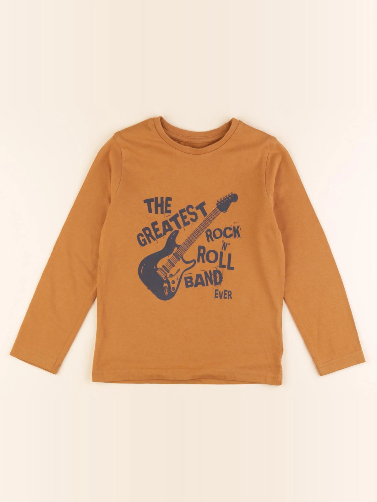 Vertbaudet - tee-shirt marron - 6 ans
