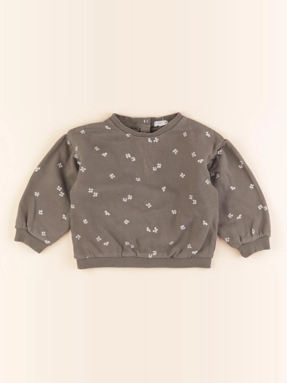 Vertbaudet - sweat vert - 24 mois