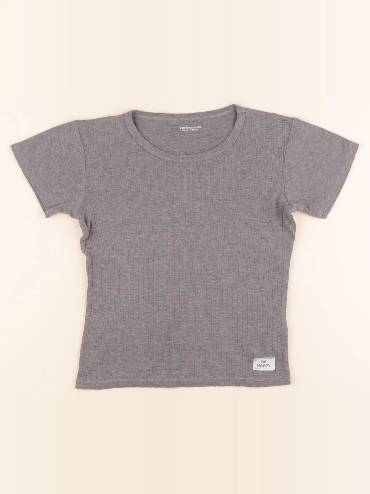 Vertbaudet - tee-shirt gris - 8 ans