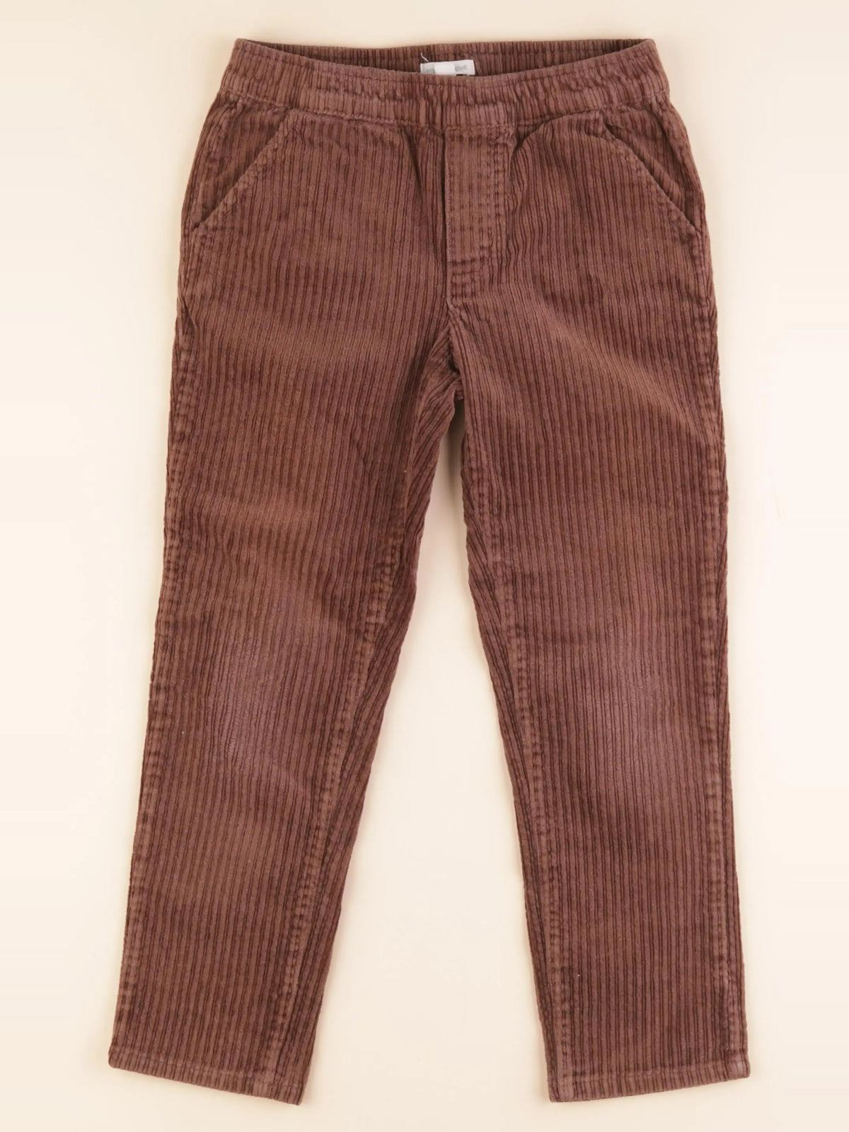 Vertbaudet - pantalon marron - 7 ans