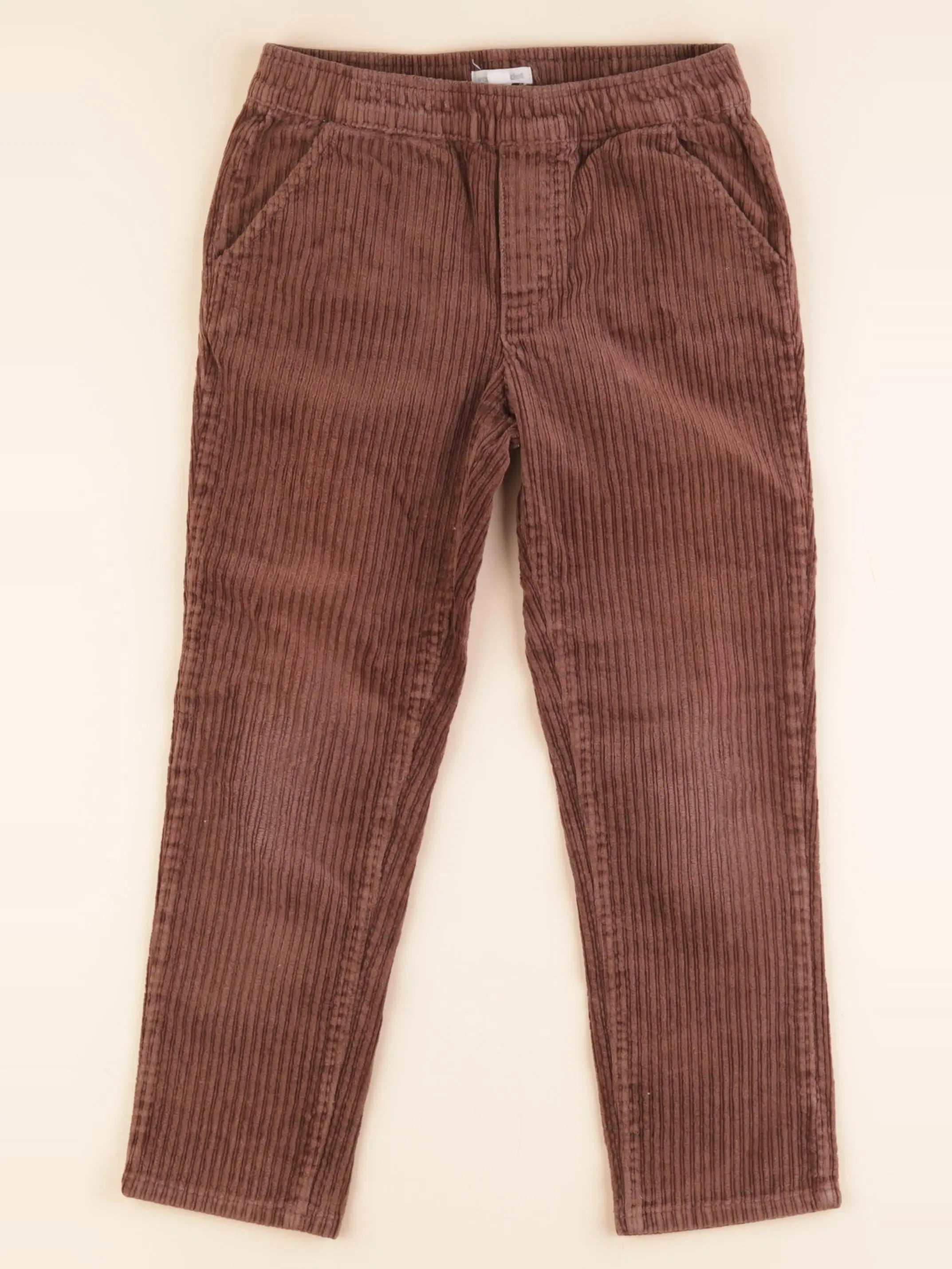 Vertbaudet - pantalon marron - 7 ans