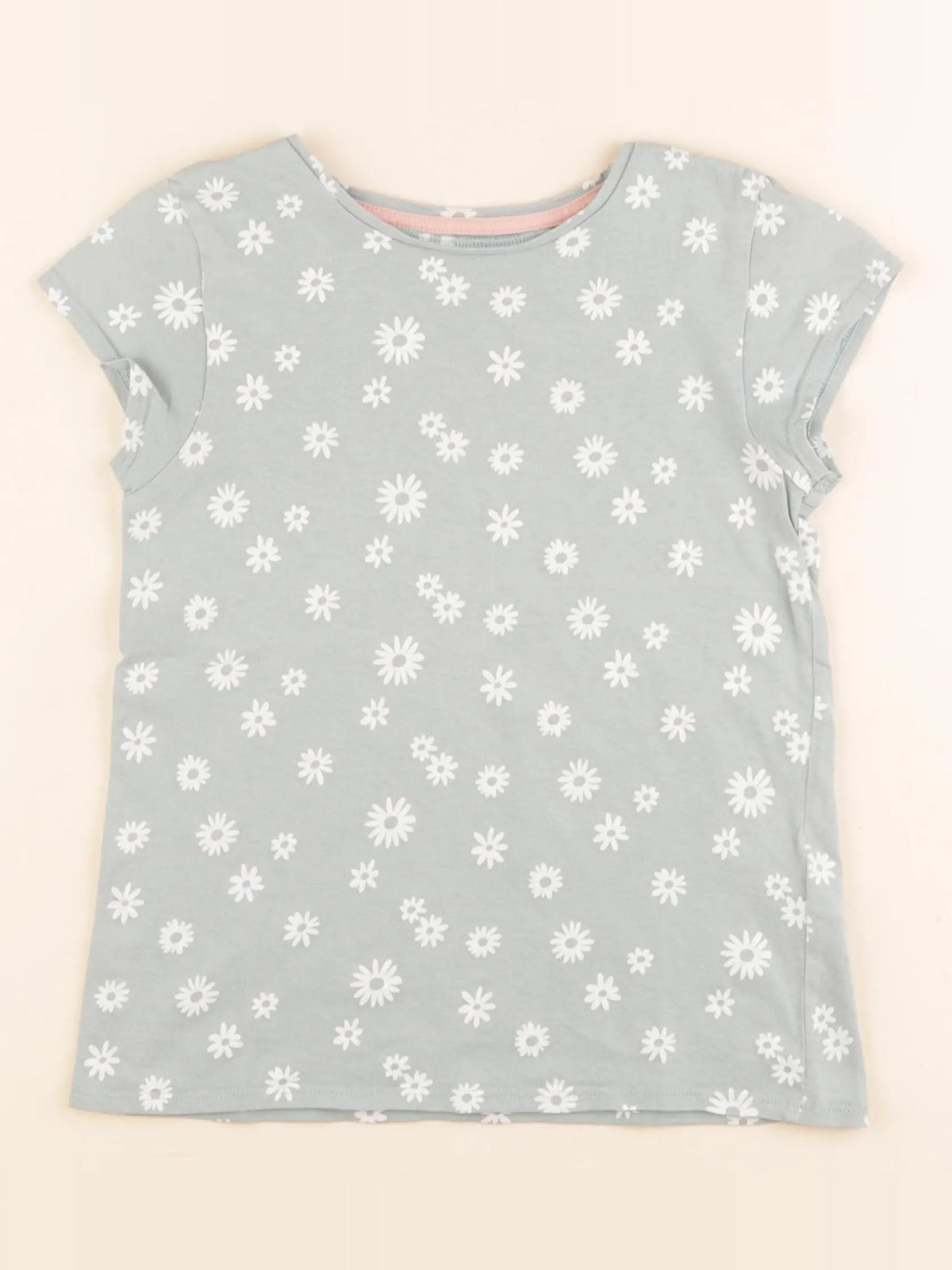 Vertbaudet - tee-shirt bleu - 8 ans