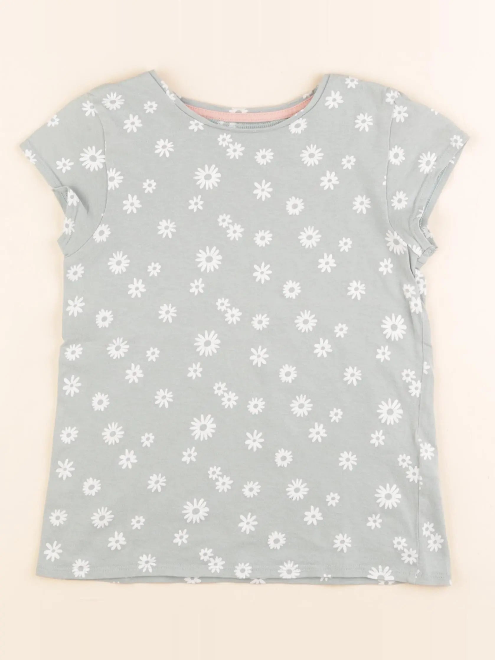 Vertbaudet - tee-shirt bleu - 8 ans
