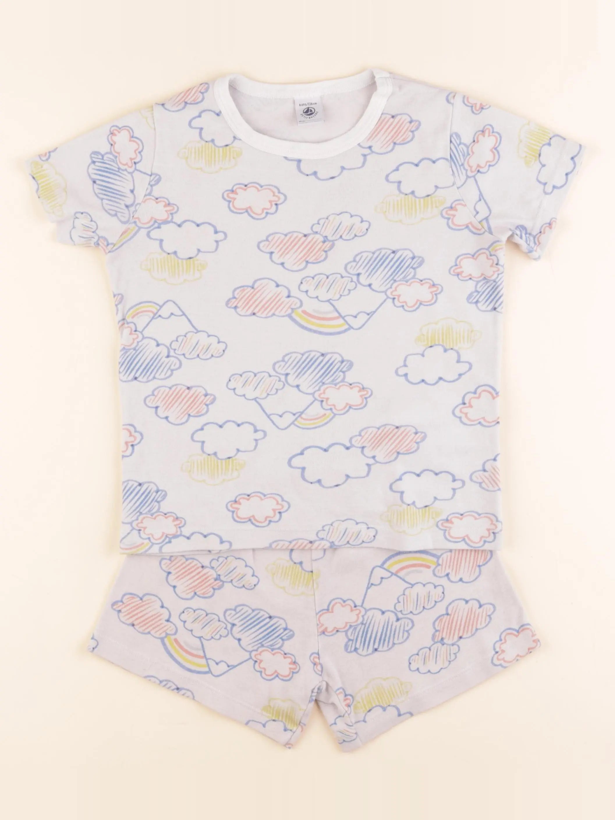 Petit Bateau - pyjama coton multicolore - 6 ans
