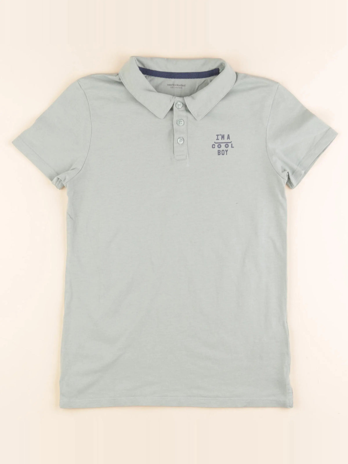 Vertbaudet - polo vert - 10 ans