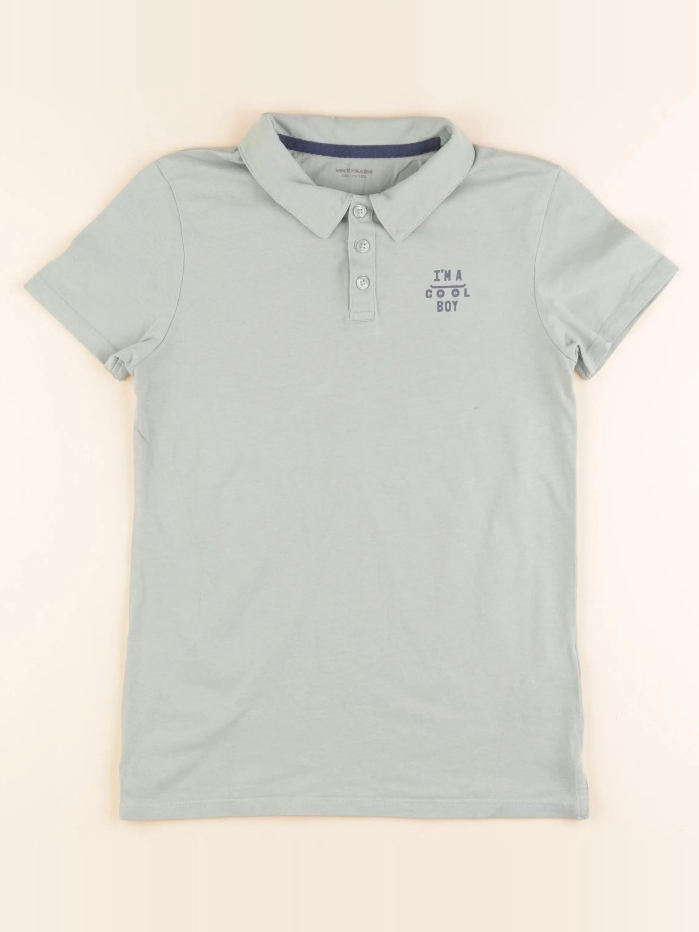 Vertbaudet - polo vert - 10 ans