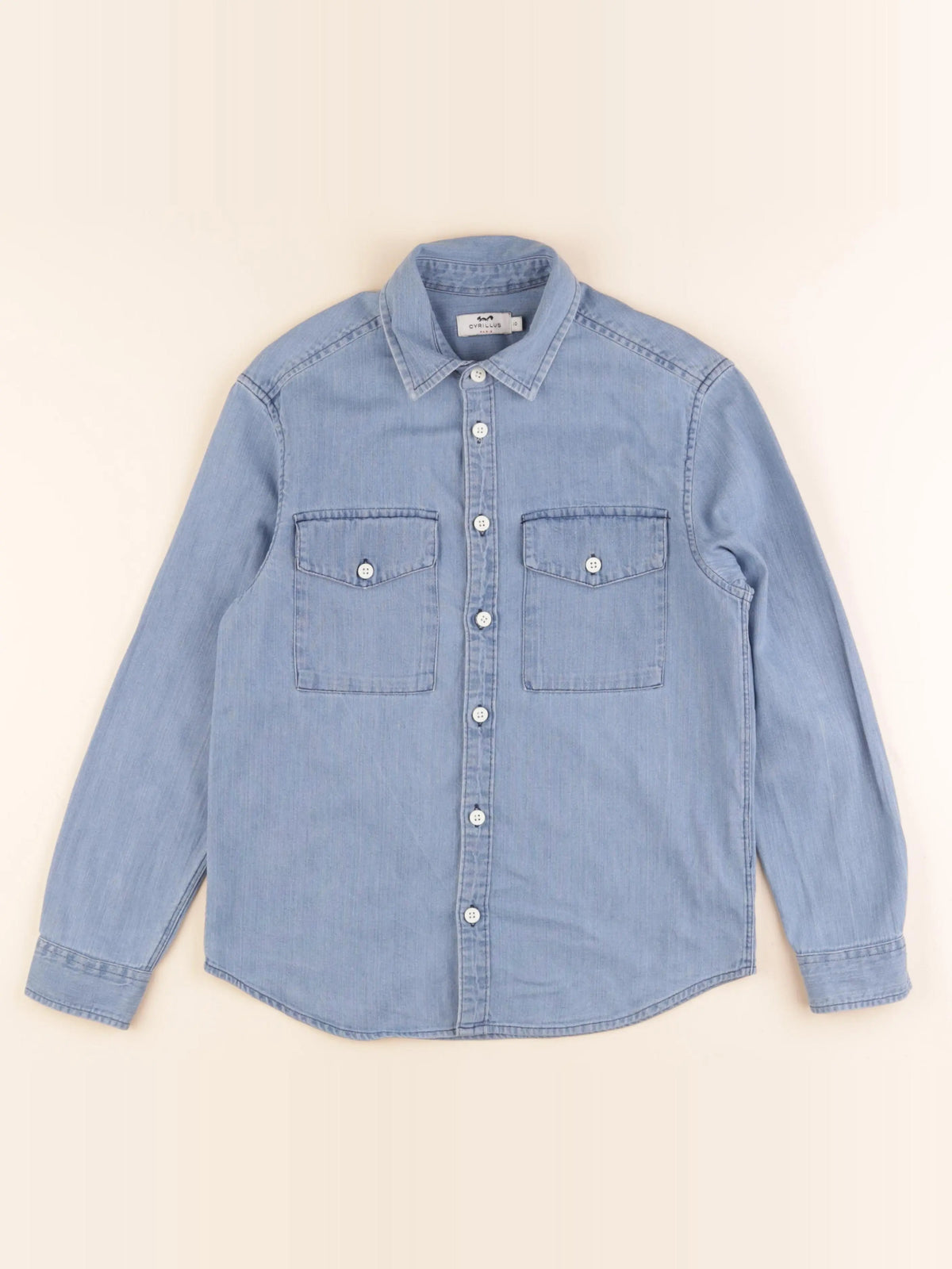 Cyrillus - chemise bleu - 10 ans