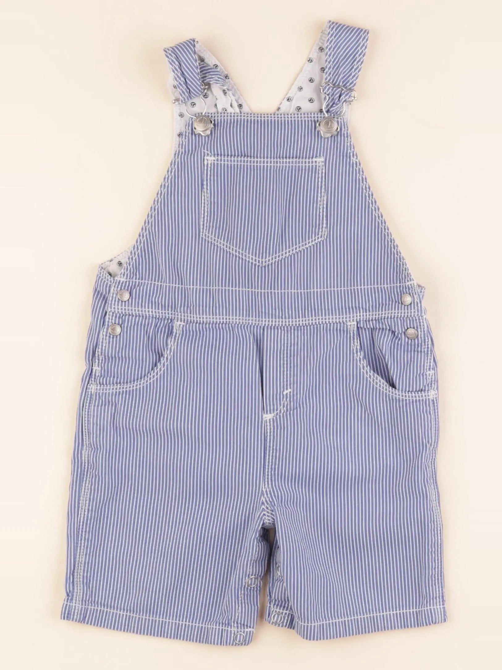 Petit Bateau - salopette bleu - 24 mois