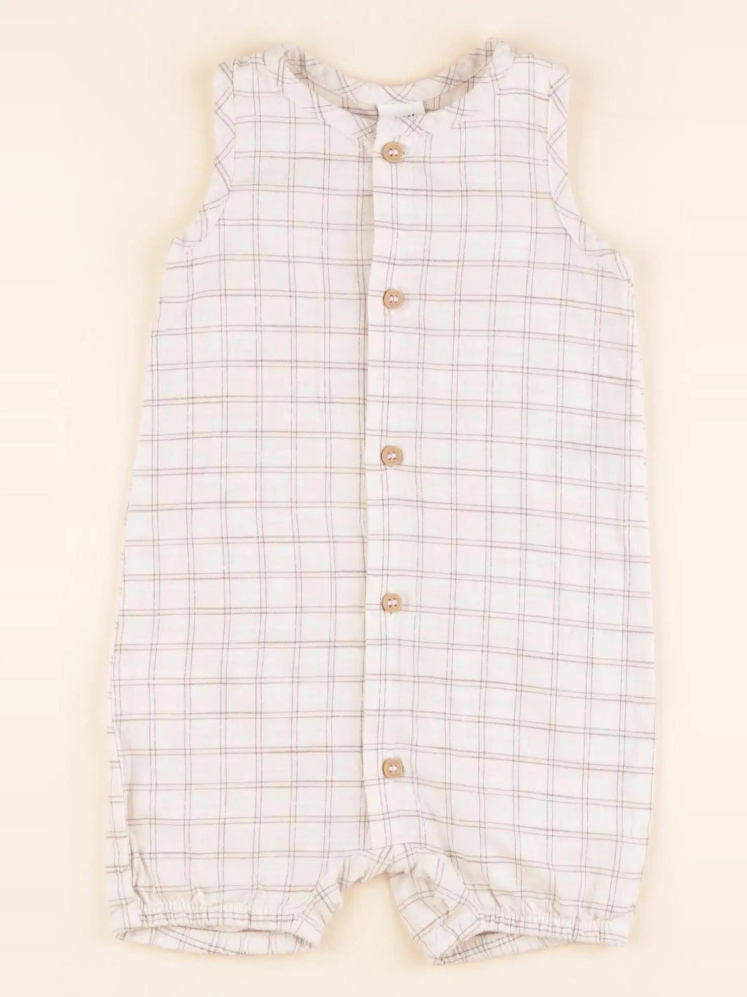 H&M - combinaison beige - 4/6 mois