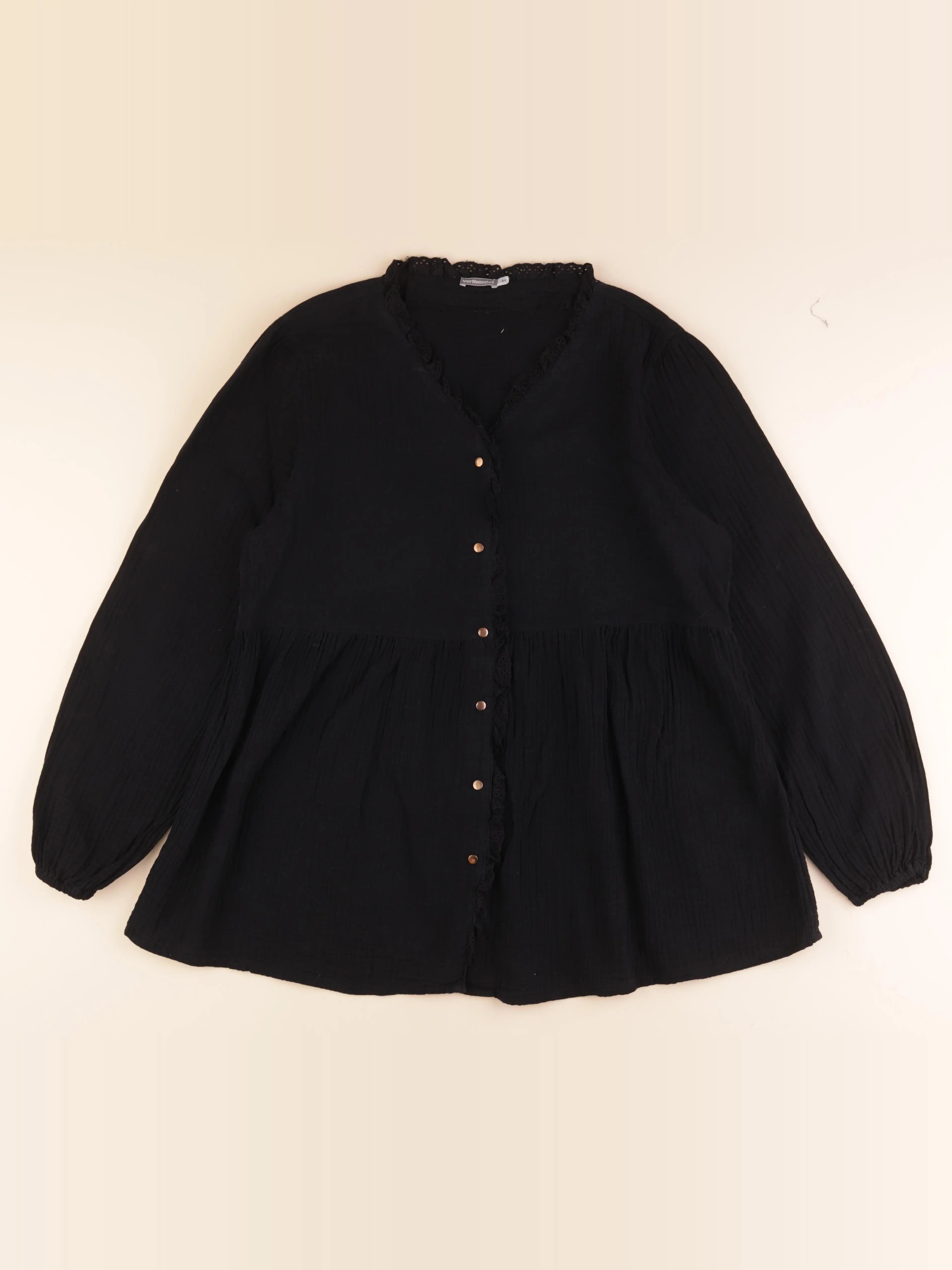 Vertbaudet - blouse grossesse, allaitement noir - 44