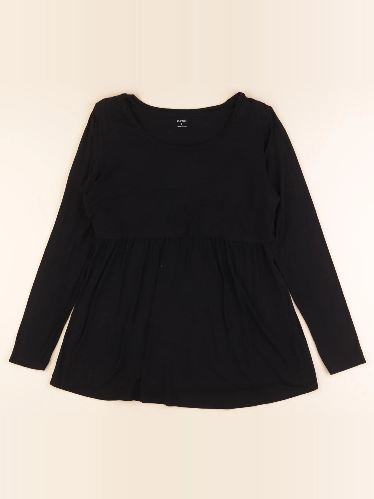 Kiabi - tee-shirt grossesse, allaitement noir - l