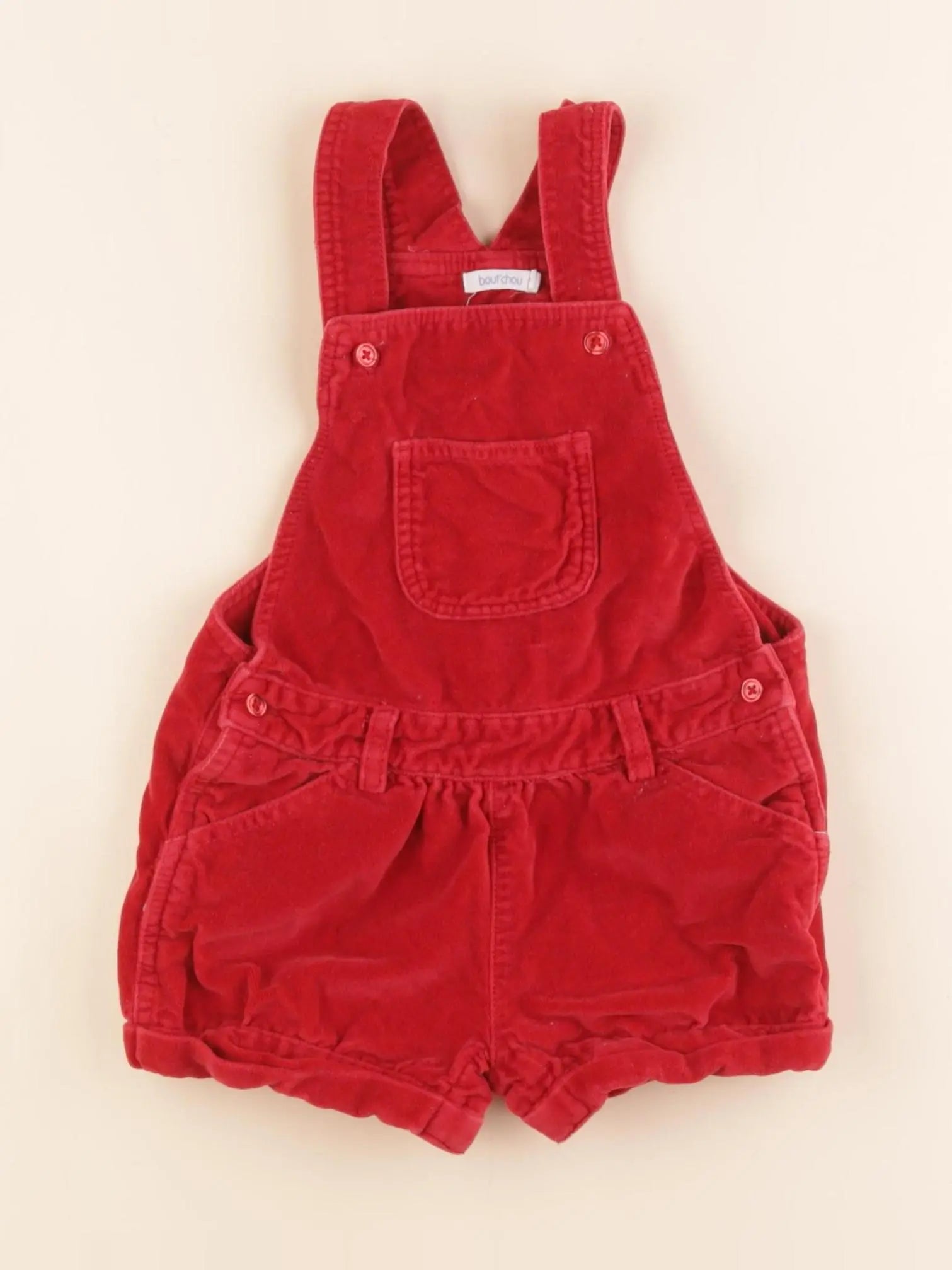 Boutchou - salopette rouge - 18 mois