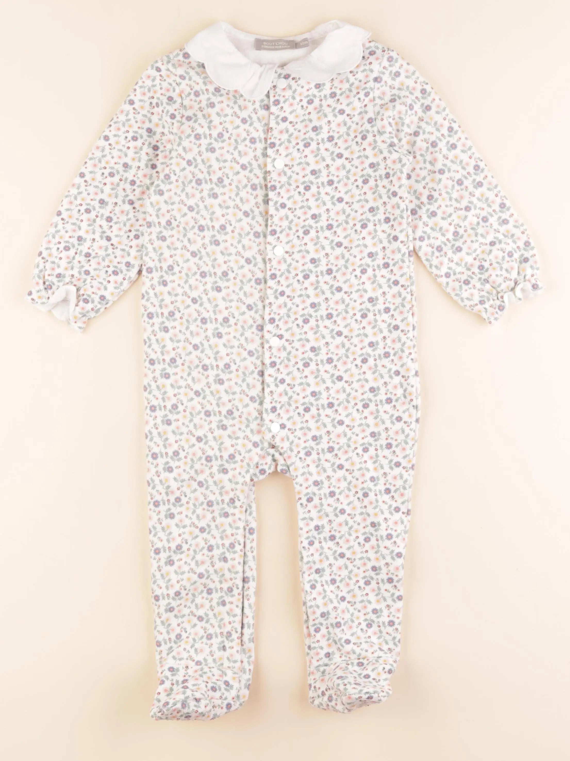 Boutchou - pyjama coton multicolore - 12 mois