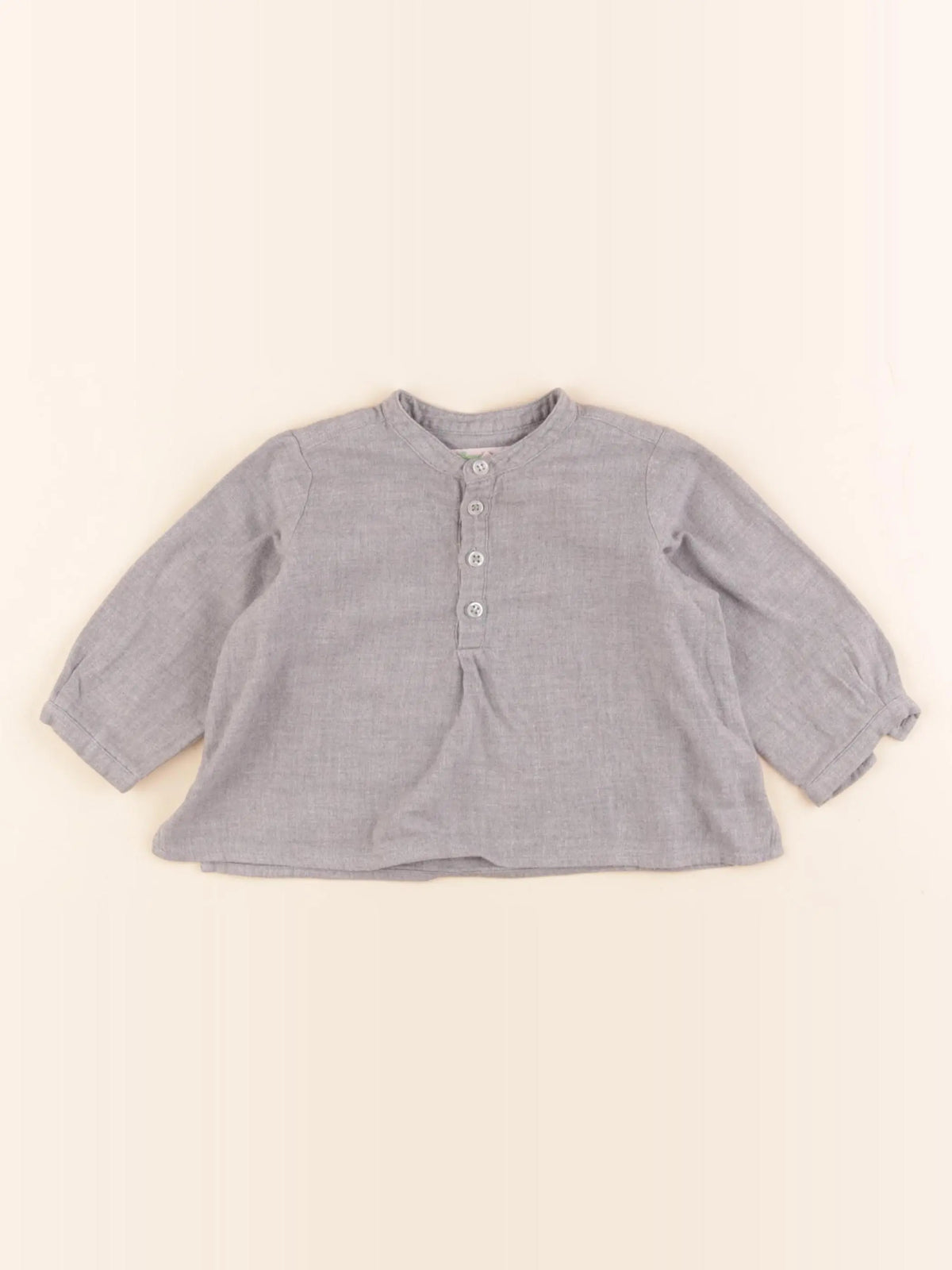 Bonpoint - blouse gris - 6 mois