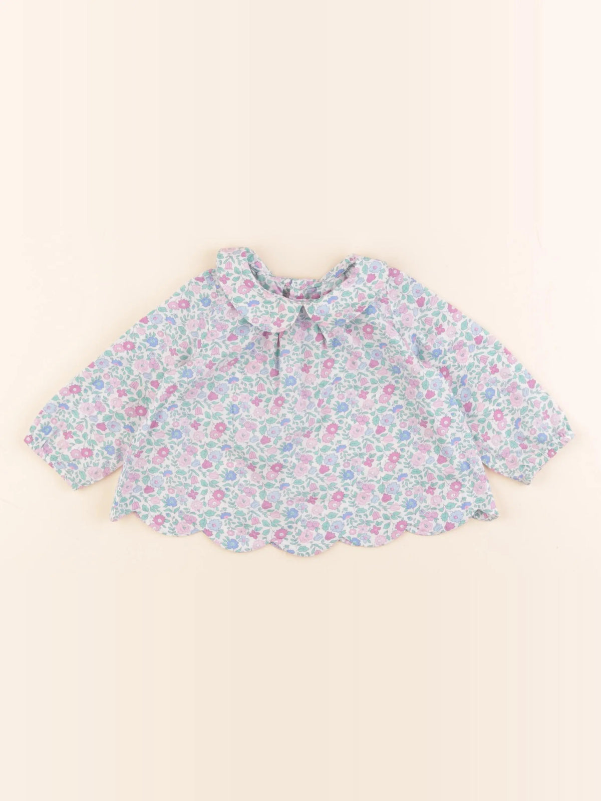 Jacadi - blouse liberty multicolore - 12 mois