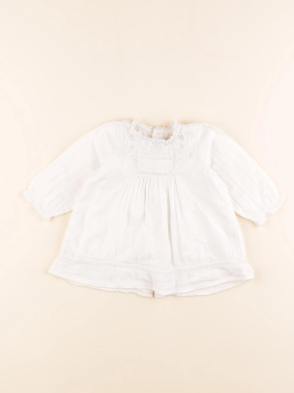 Bonton - blouse blanc - 6 mois