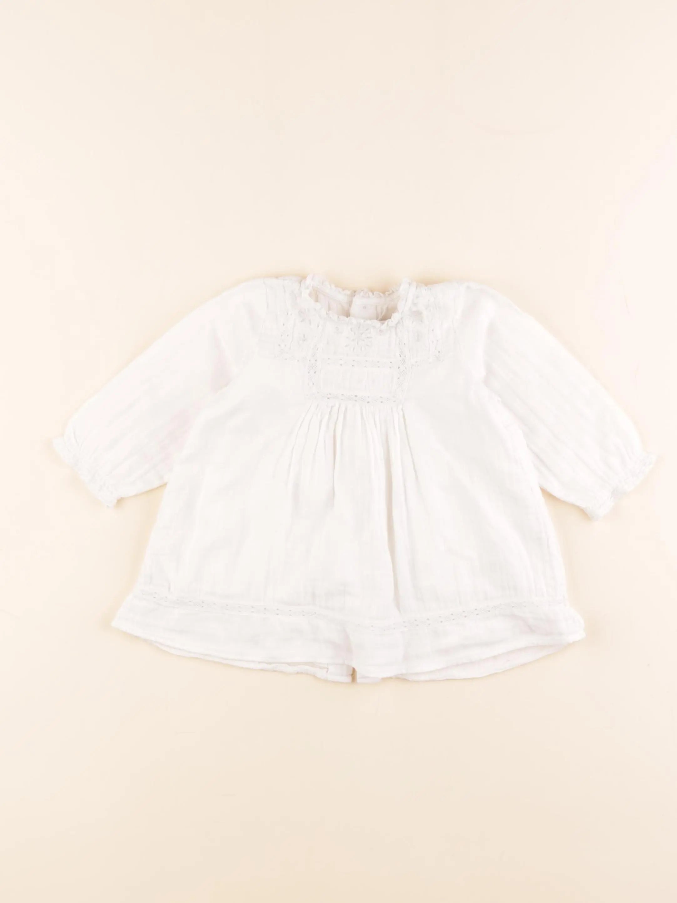 Bonton - blouse blanc - 6 mois